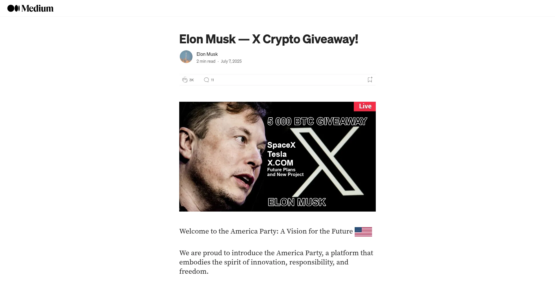 Website screenshot of Elon-xprize.com