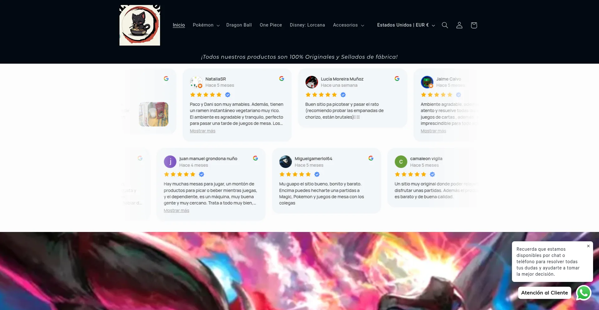 Elrinconfrikitcg.com Screenshot