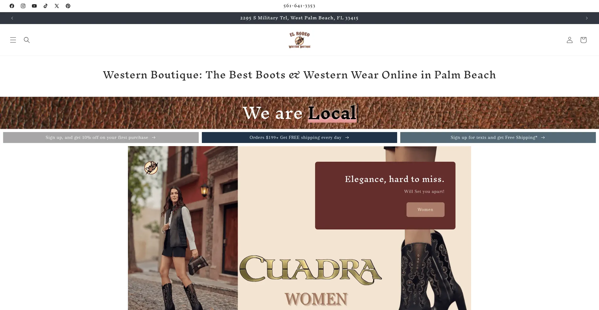 Elrodeowesternboutique.com Screenshot