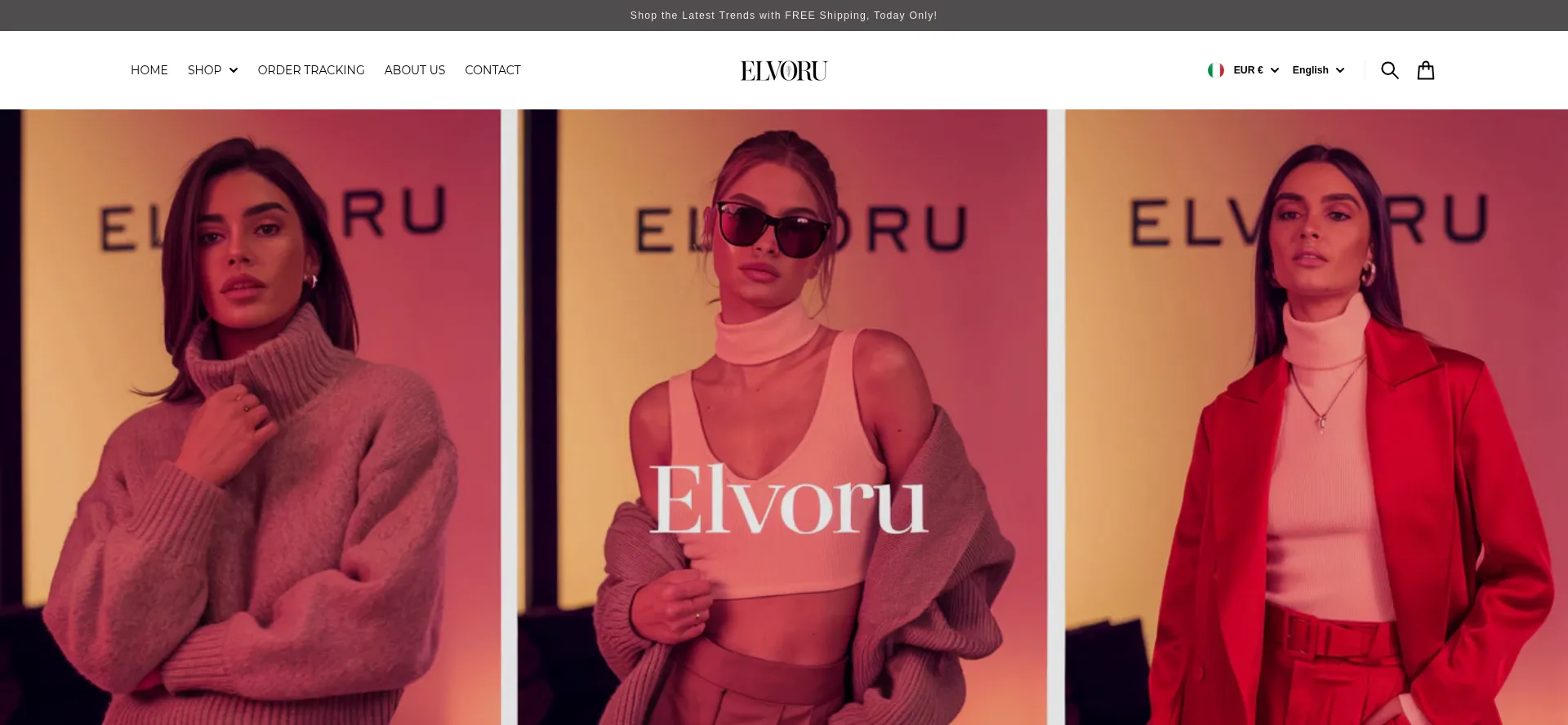 Website screenshot of Elvoru.com