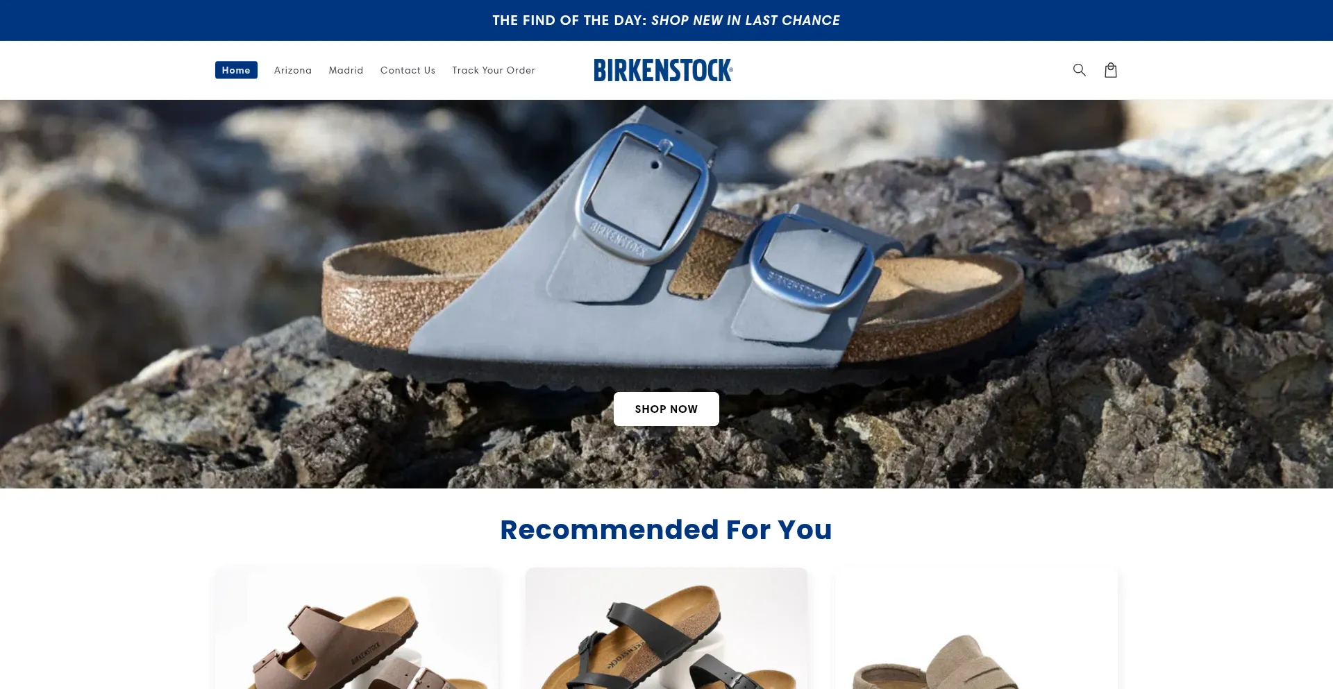 Website screenshot of Elysandal.com