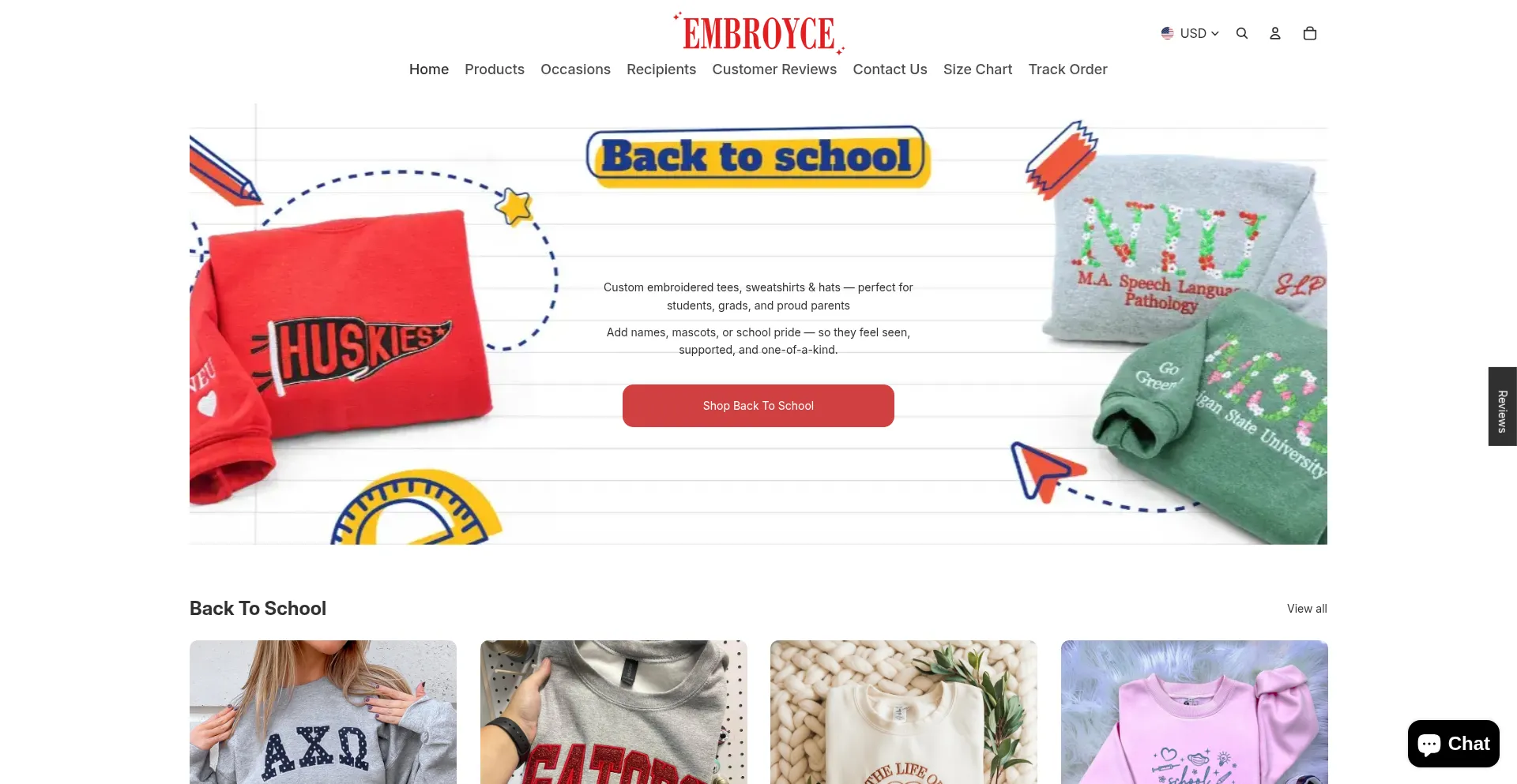 Embroyce.com Screenshot