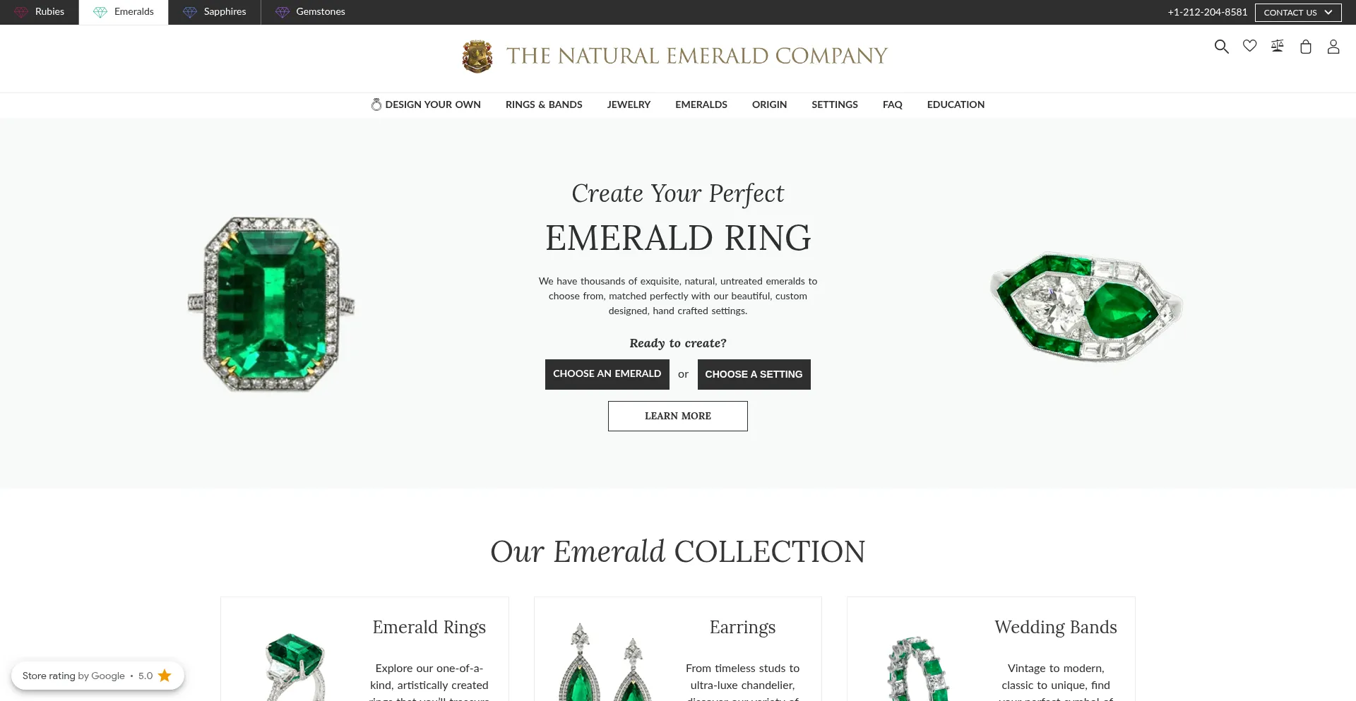 Emeralds.com Screenshot