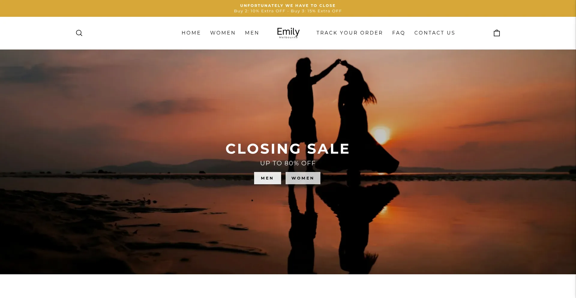 Website screenshot of Emily-melbourne.com