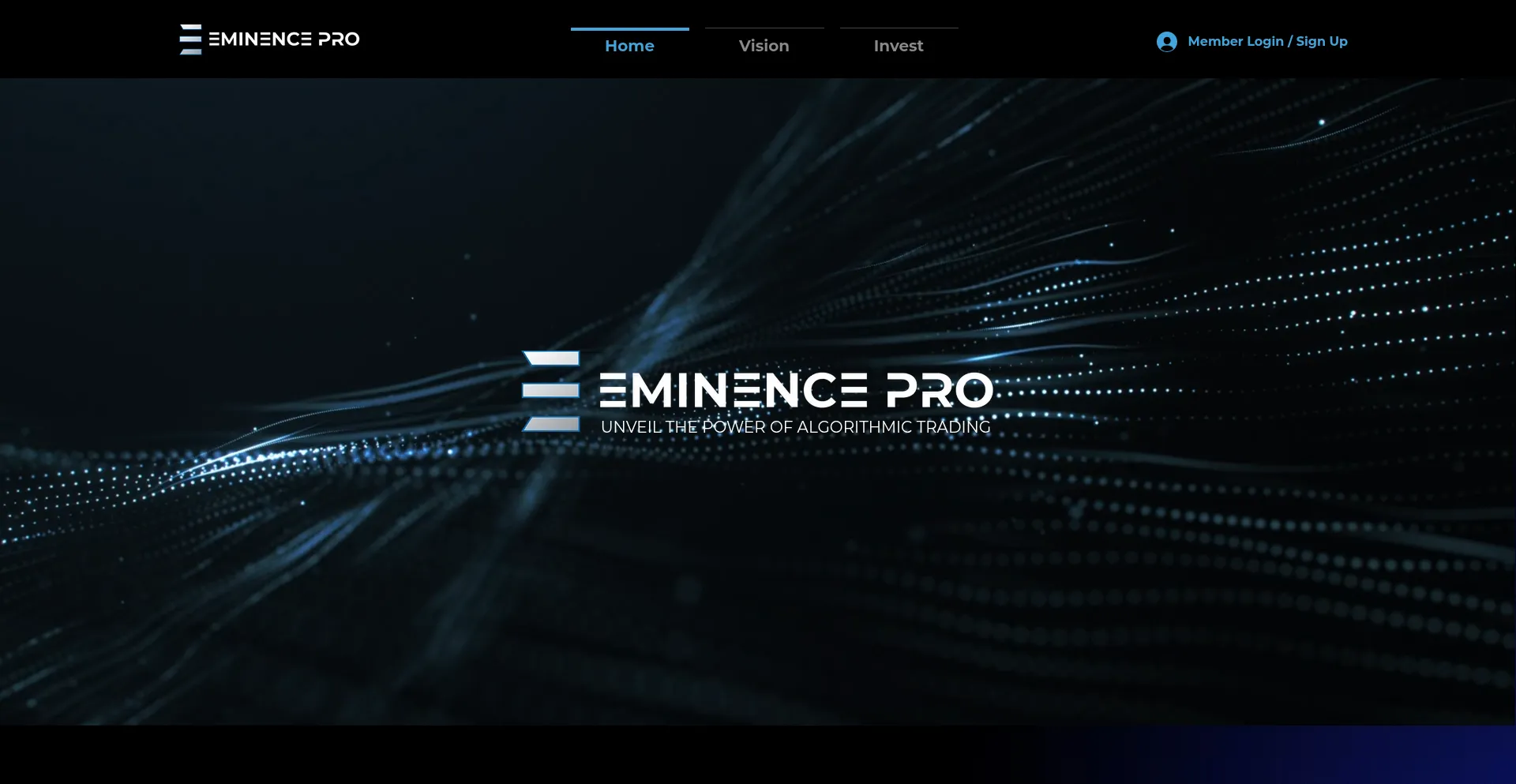 Website screenshot of Eminencepro.io