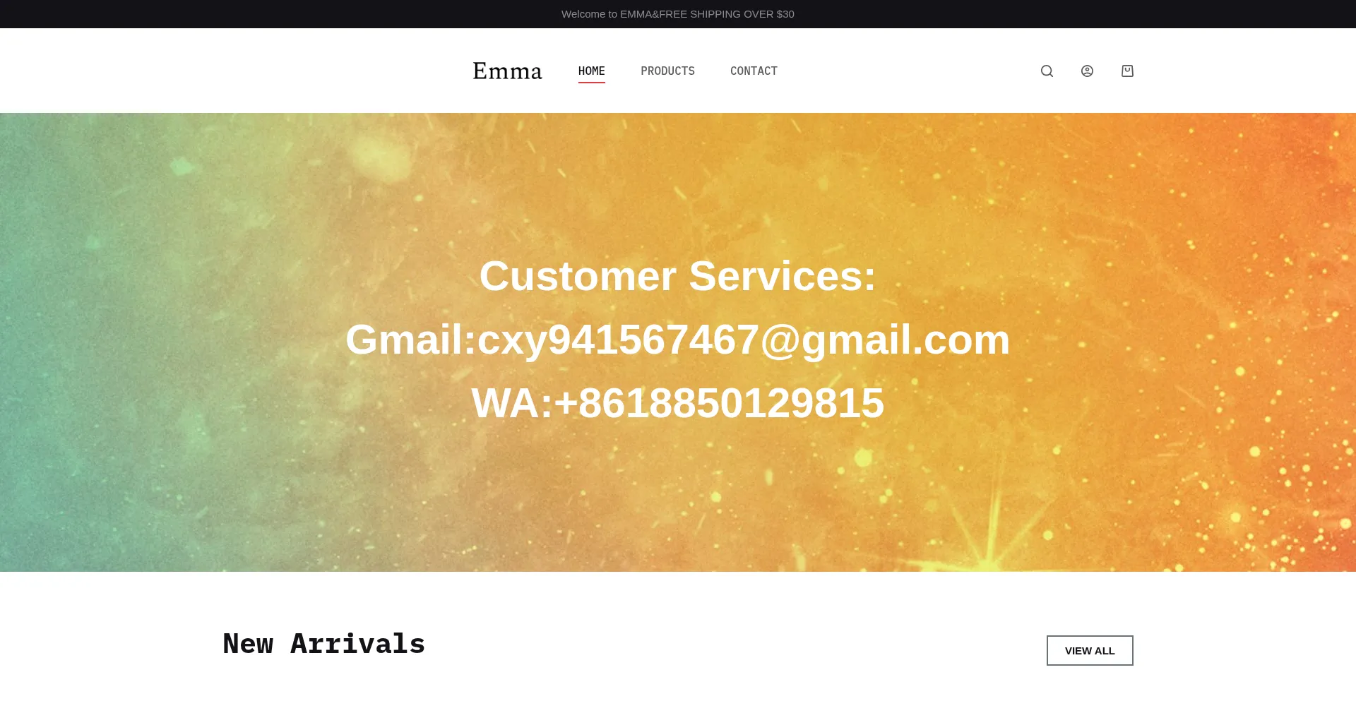 Website screenshot of Emma-diy.shop