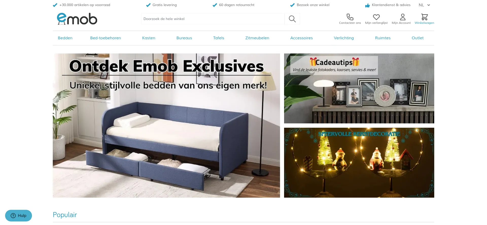 Website screenshot of Emob.be