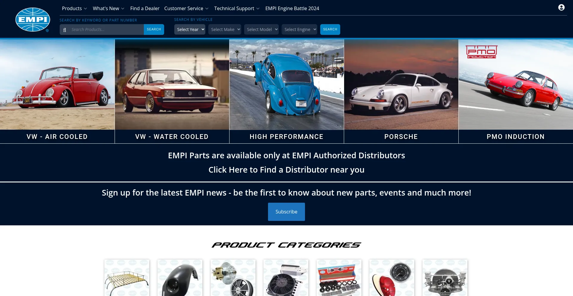 Website screenshot of Empius.com