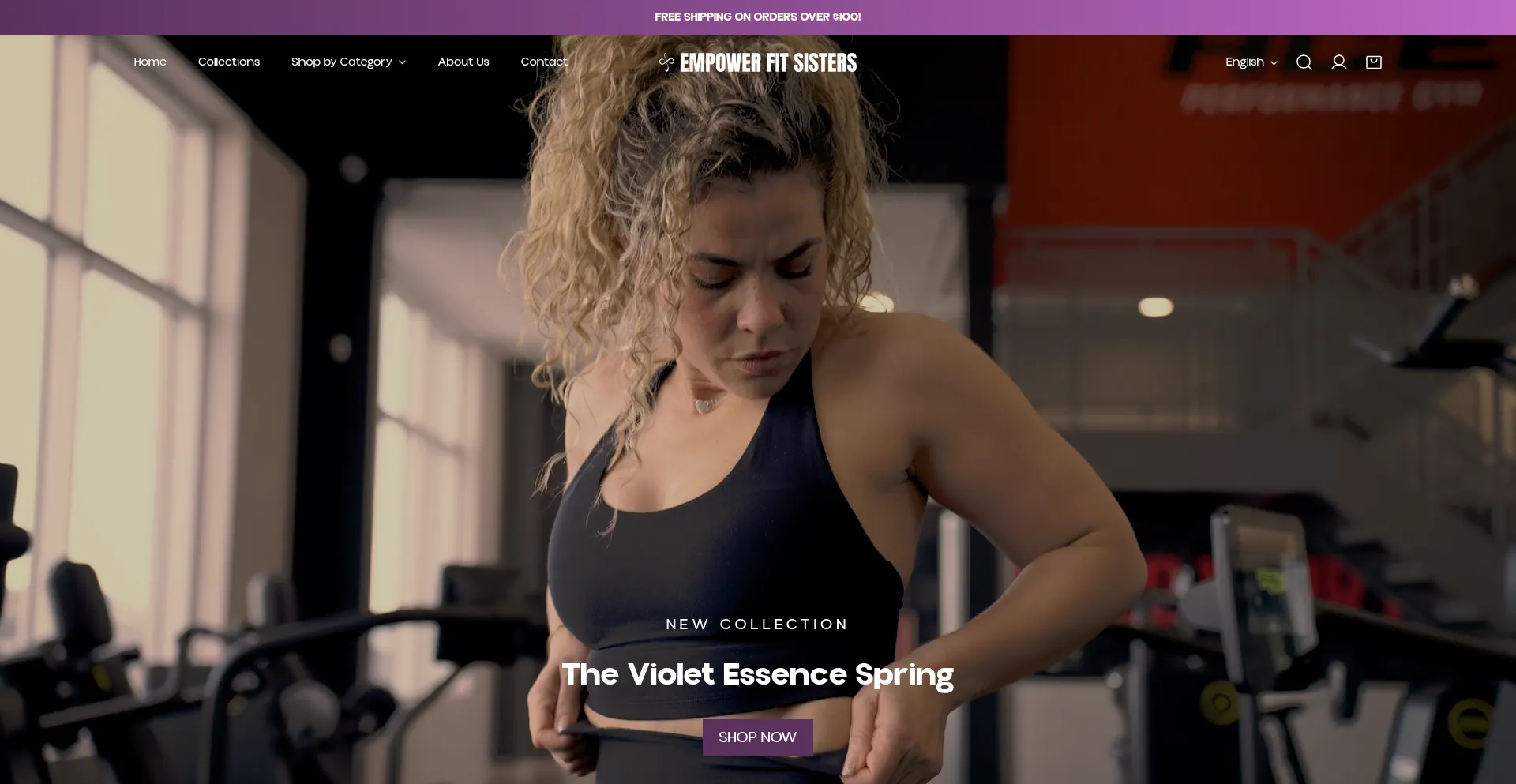 Website screenshot of Empowerfitsisters.com
