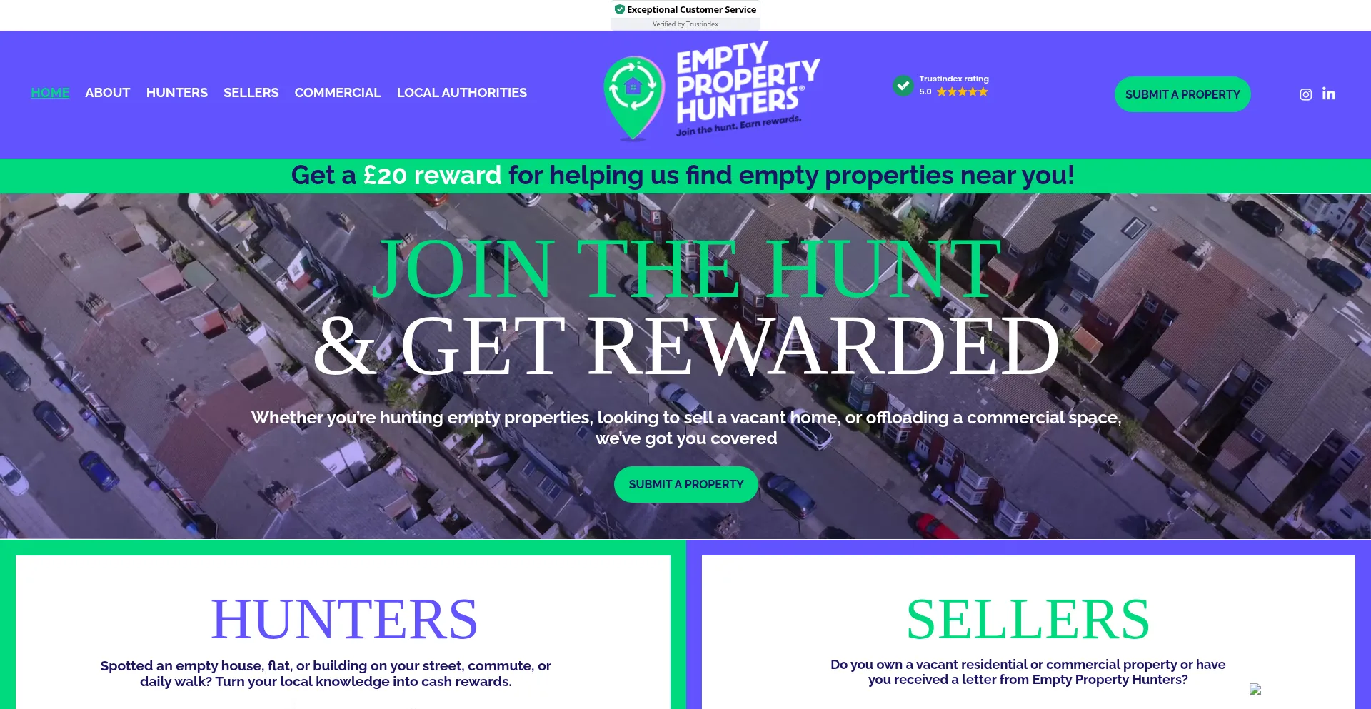 Emptypropertyhunters.co.uk Screenshot