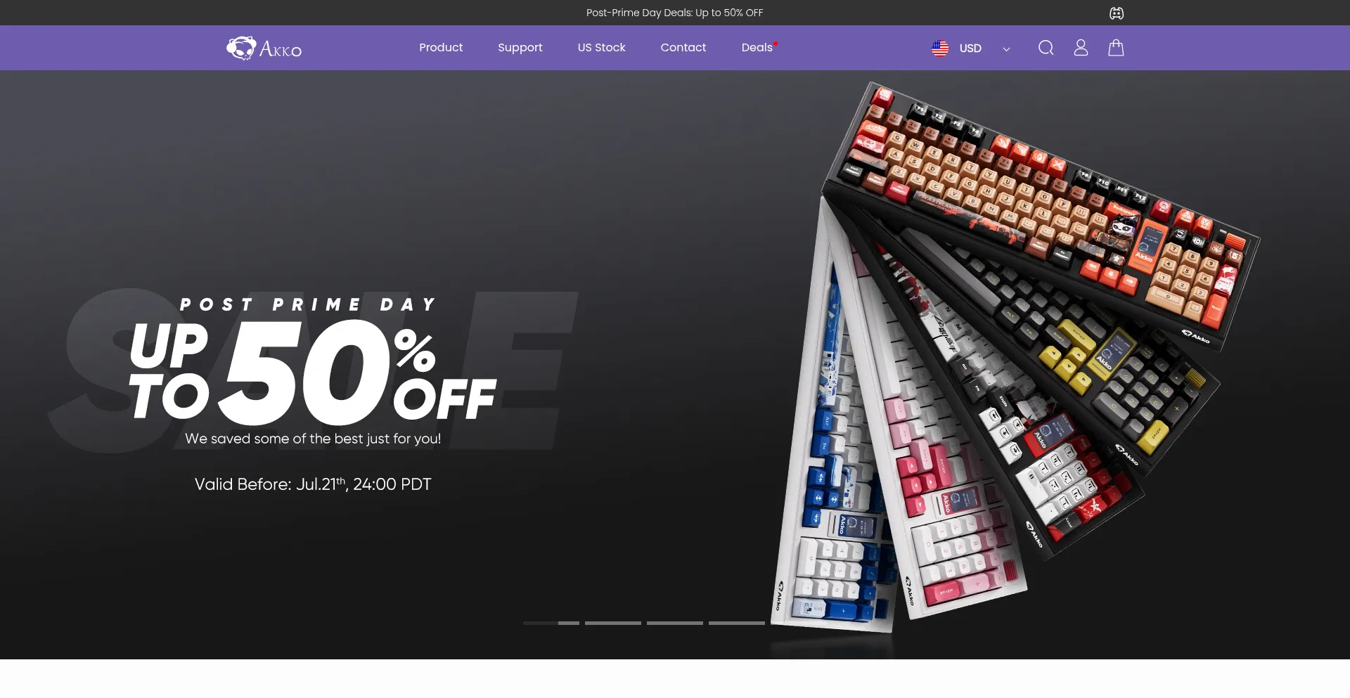 Website screenshot of En.akkogear.com