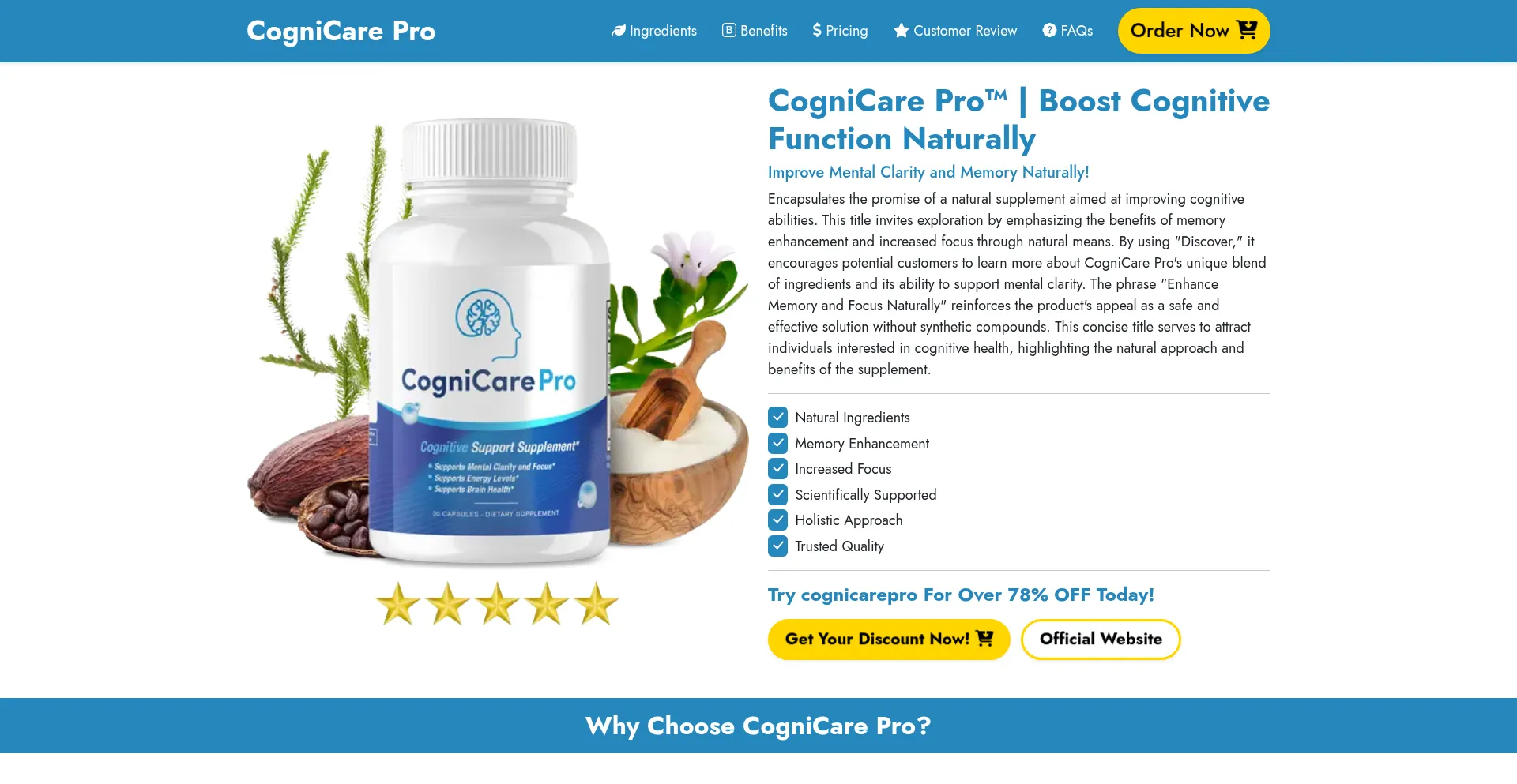 Website screenshot of En-cognicarepro.pro