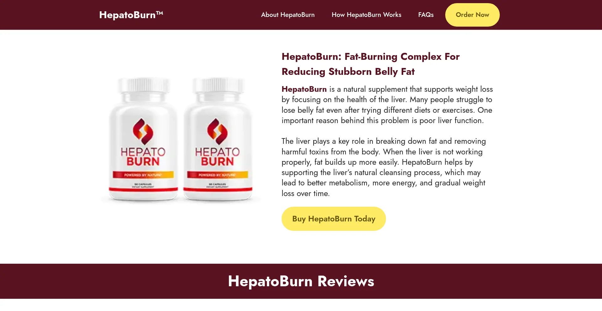 Website screenshot of En-en-hepatoburn.com