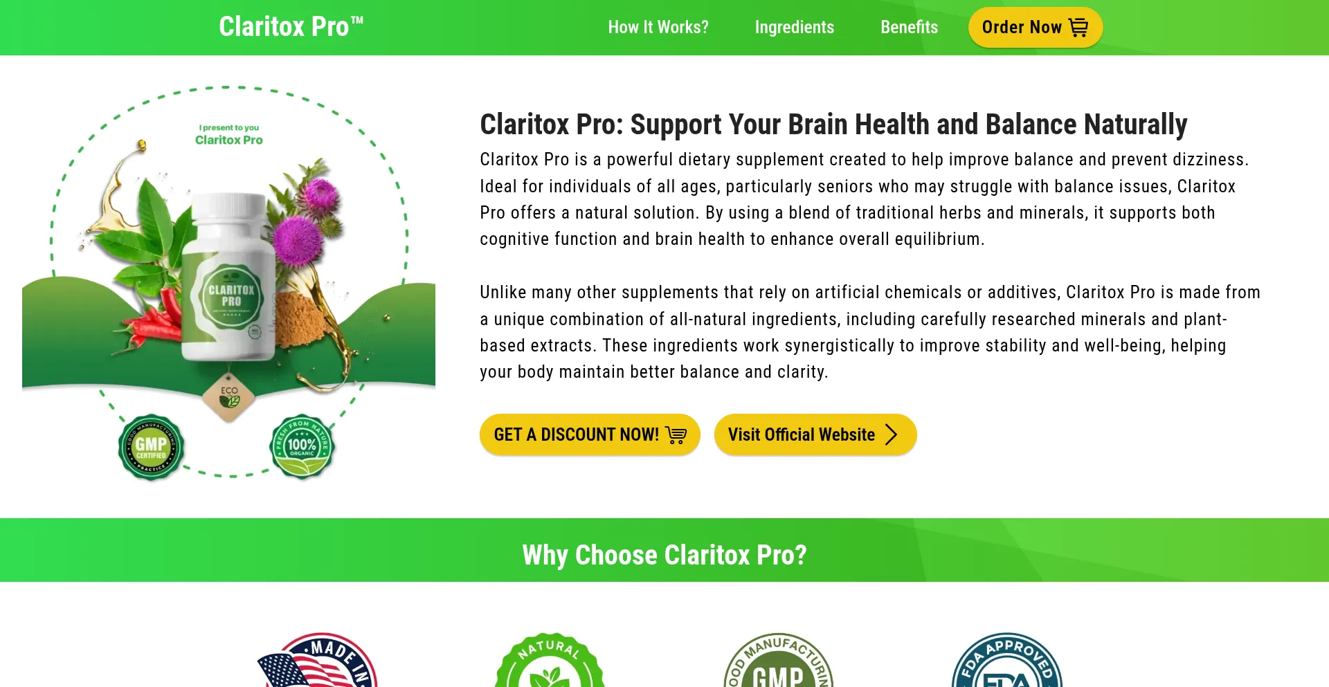 Website screenshot of En-eng-claritox.com