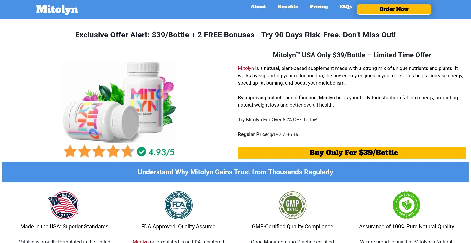 Website screenshot of En-mitolyn-usa.com