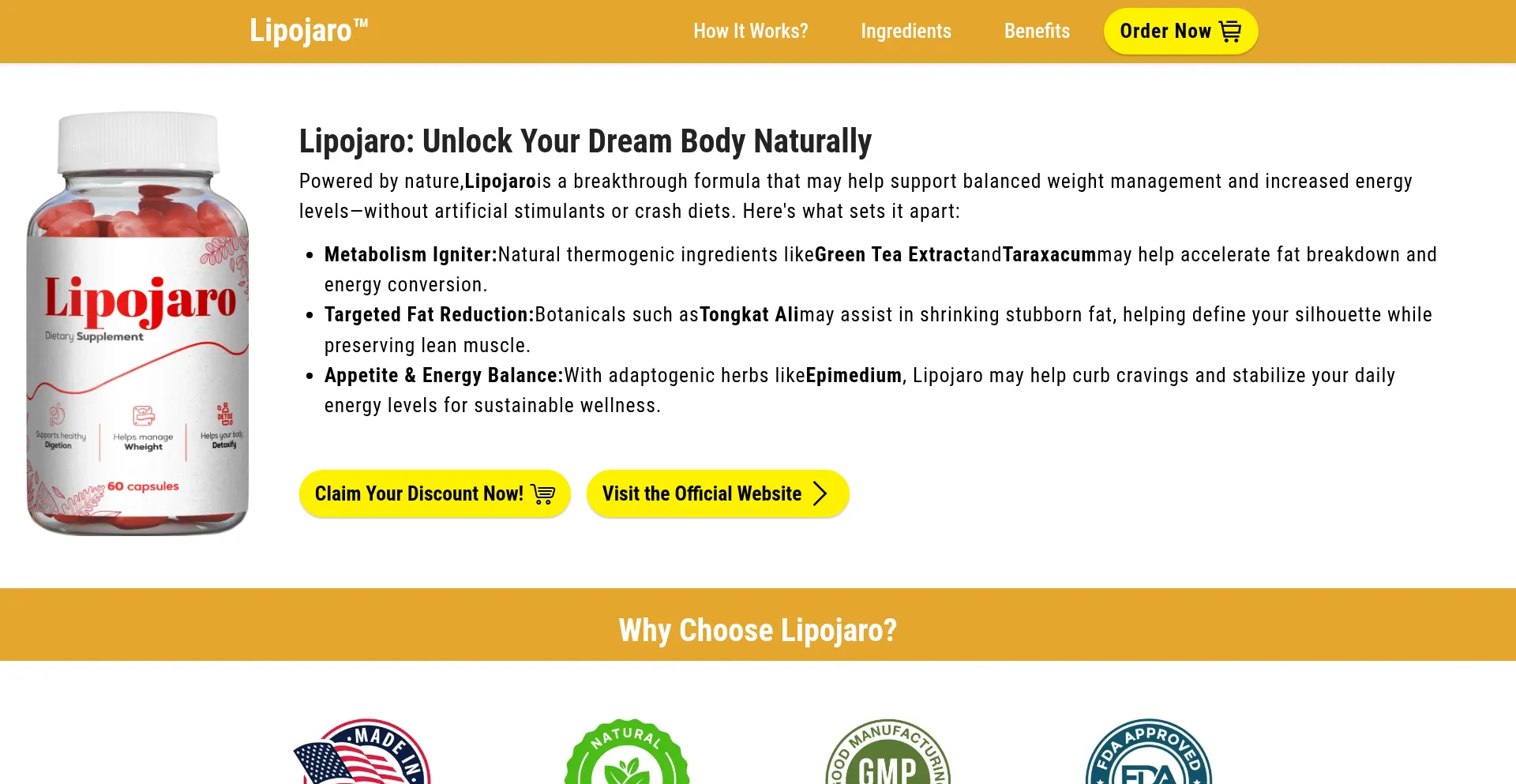 Website screenshot of En-us--lipojaro.com