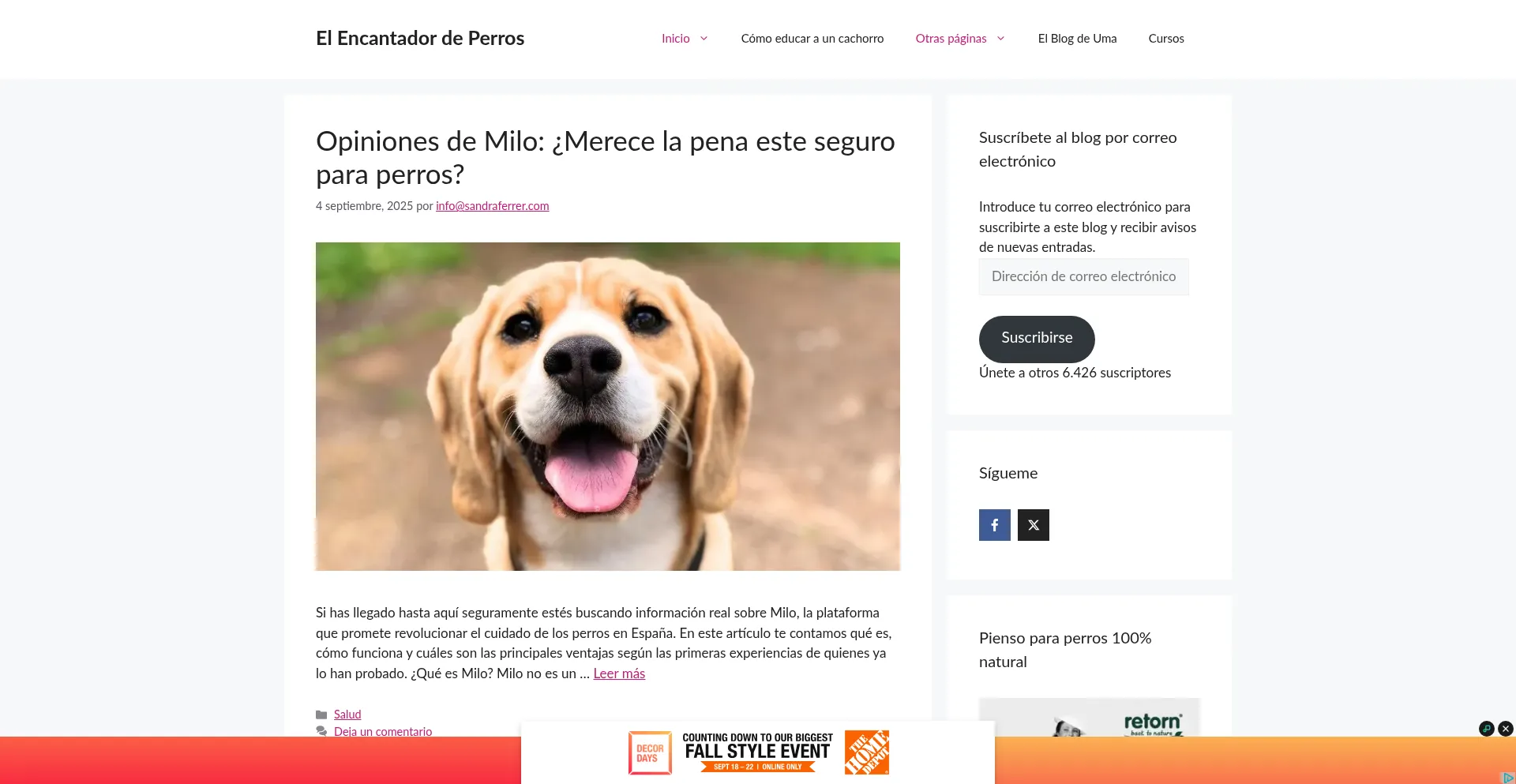 Is Encantadordeperros.es Safe?