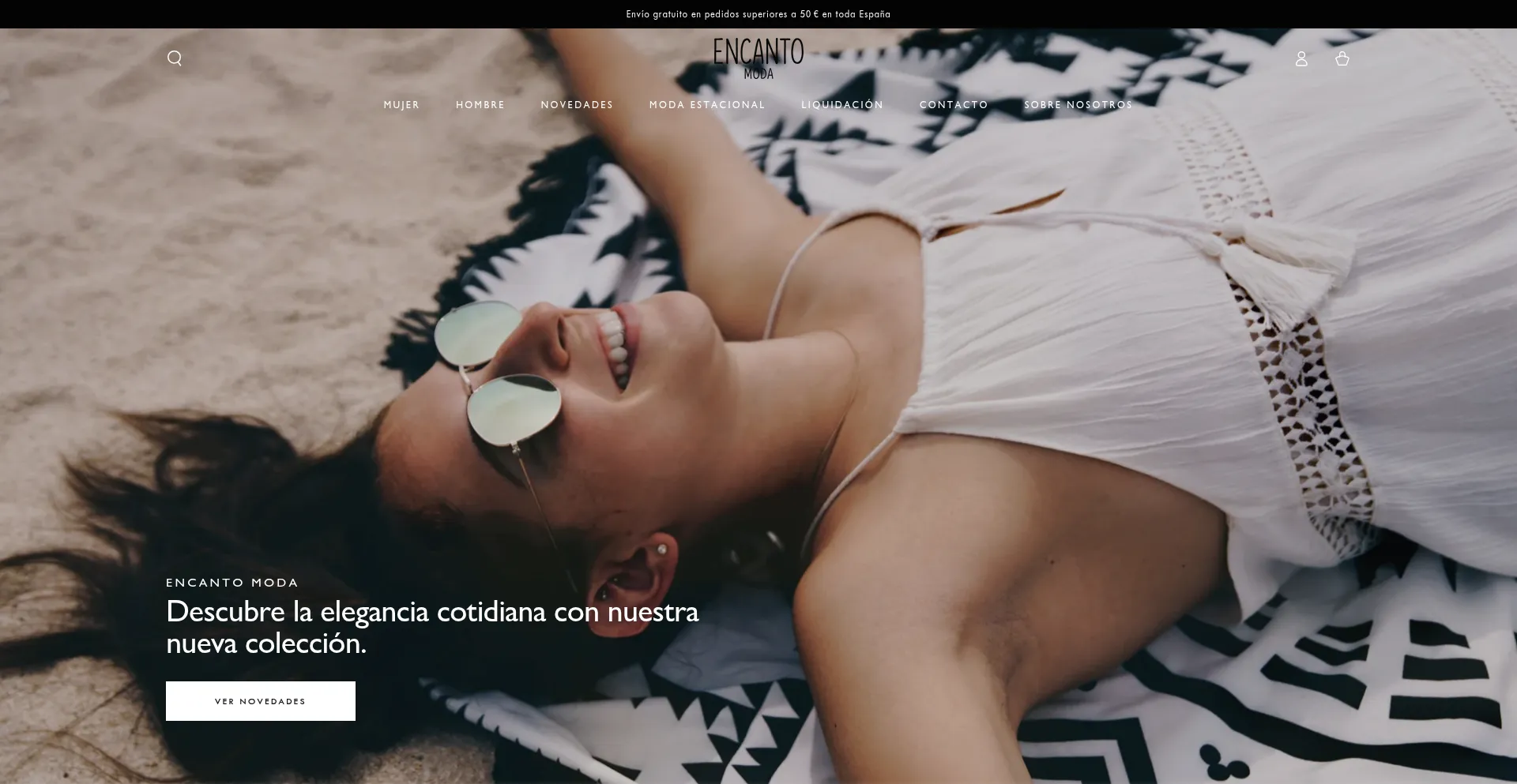 Website screenshot of Encantomoda.es