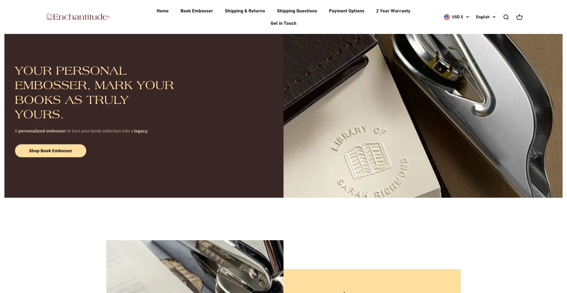 Website screenshot of Enchantitude.com
