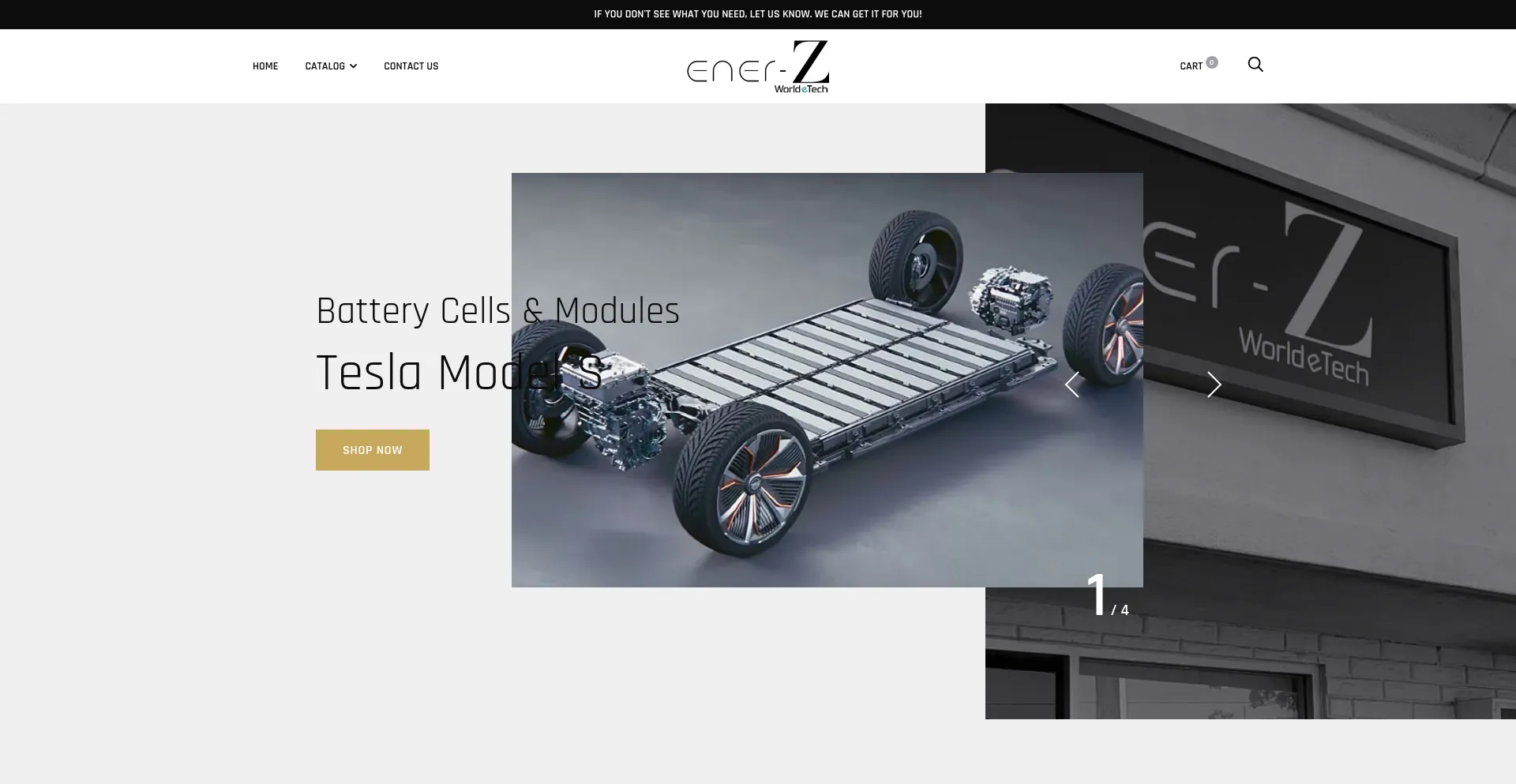 Website screenshot of Enerz.us