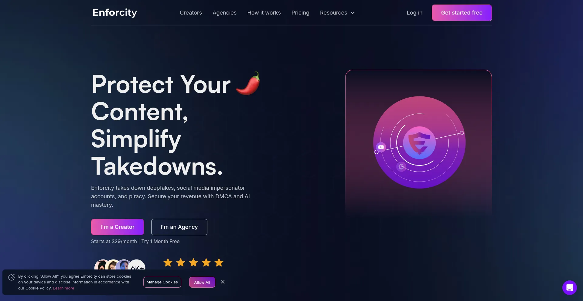 Enforcity.com Screenshot