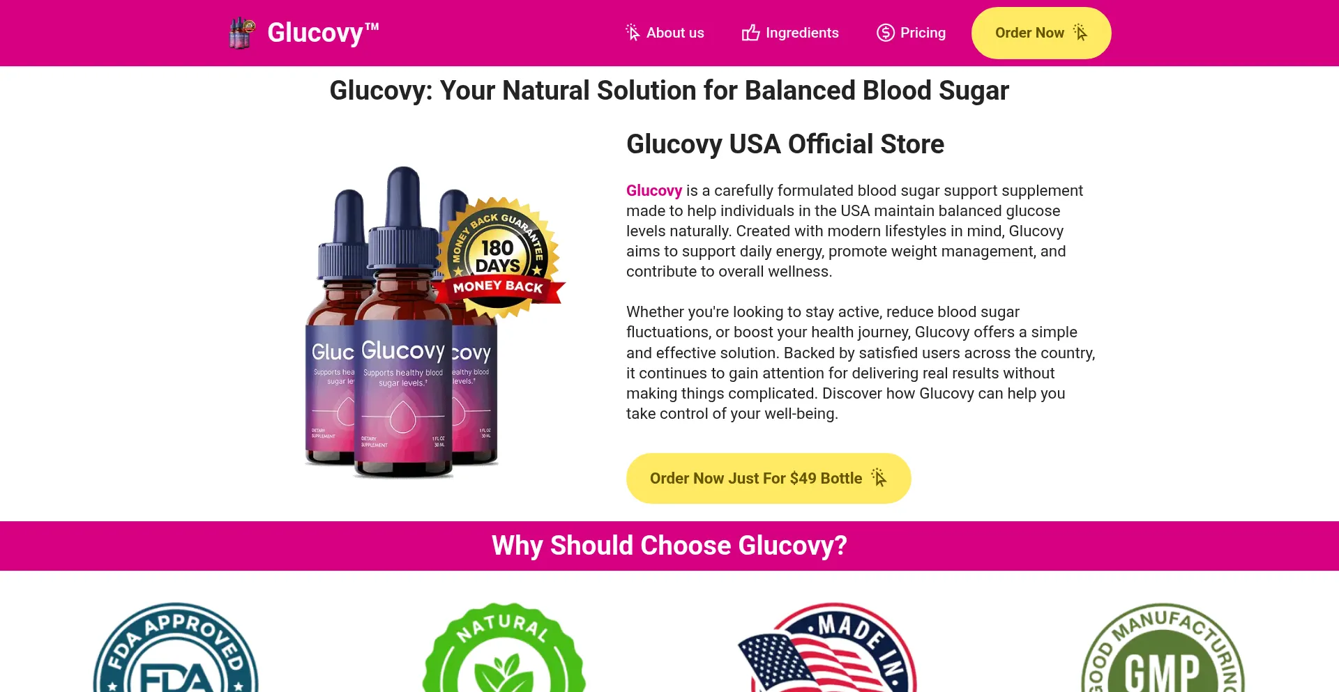 Website screenshot of Eng-glucovy.com