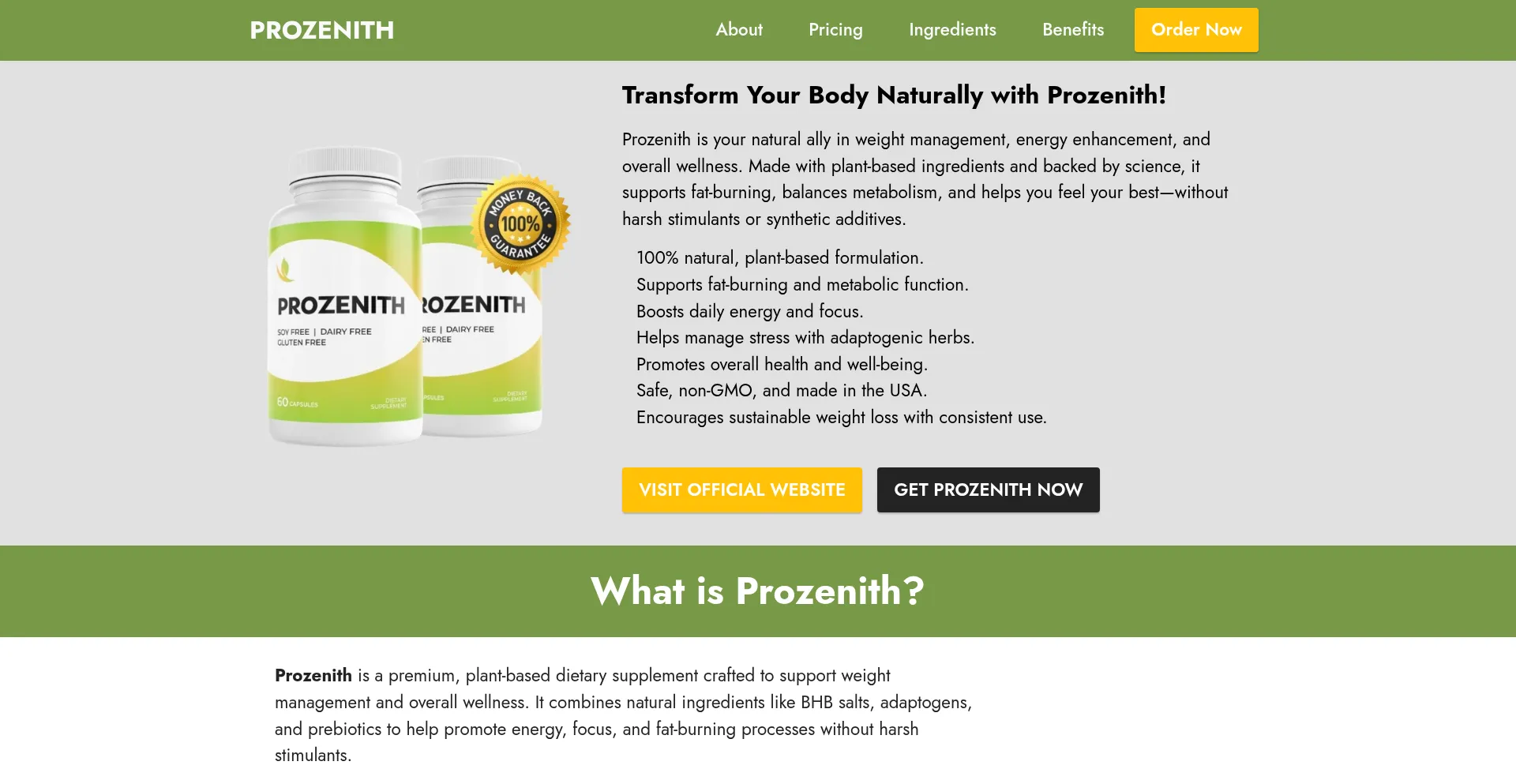Website screenshot of Eng-prozenith.com