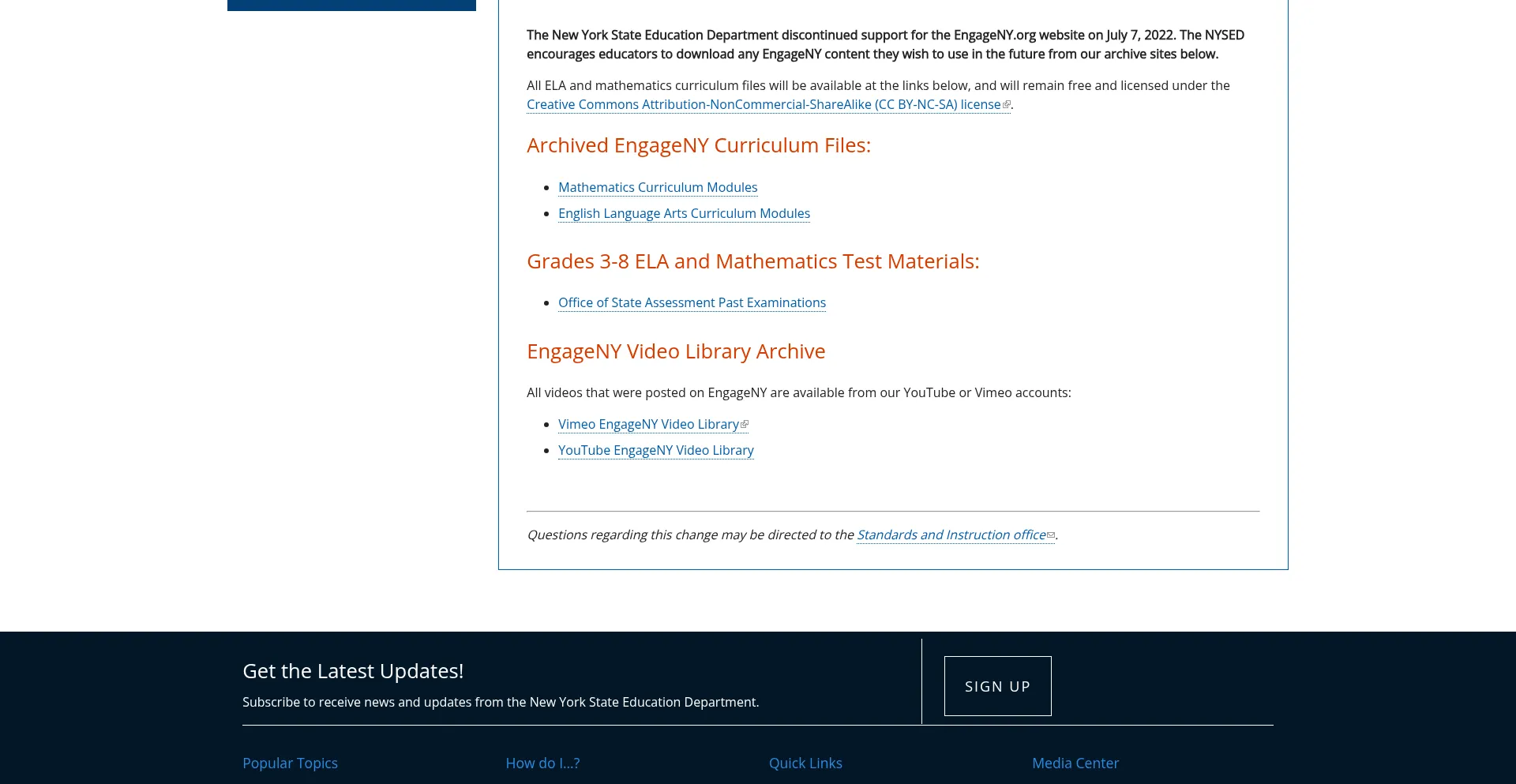 Engageny.org Screenshot