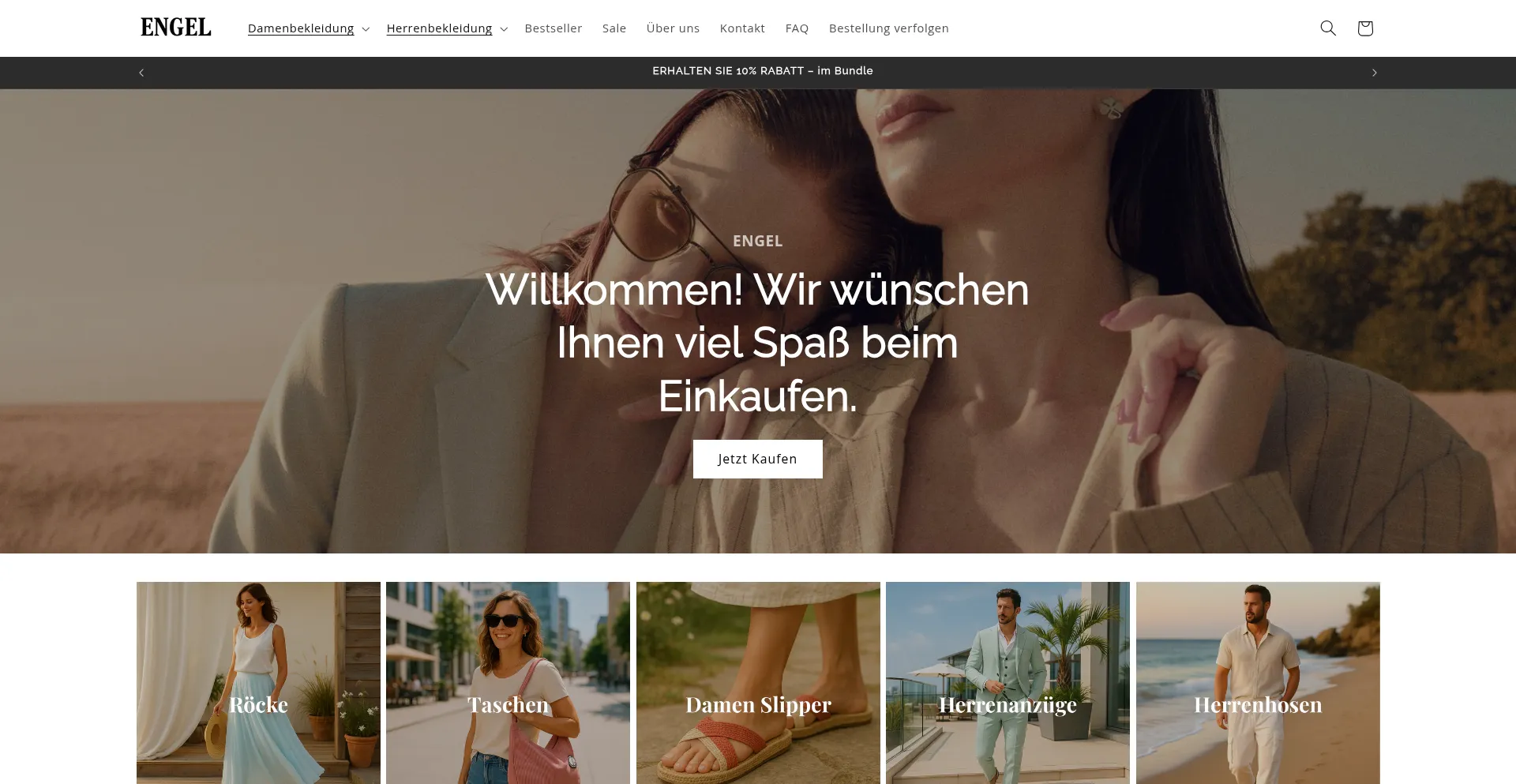 Engelkleidung.de Screenshot