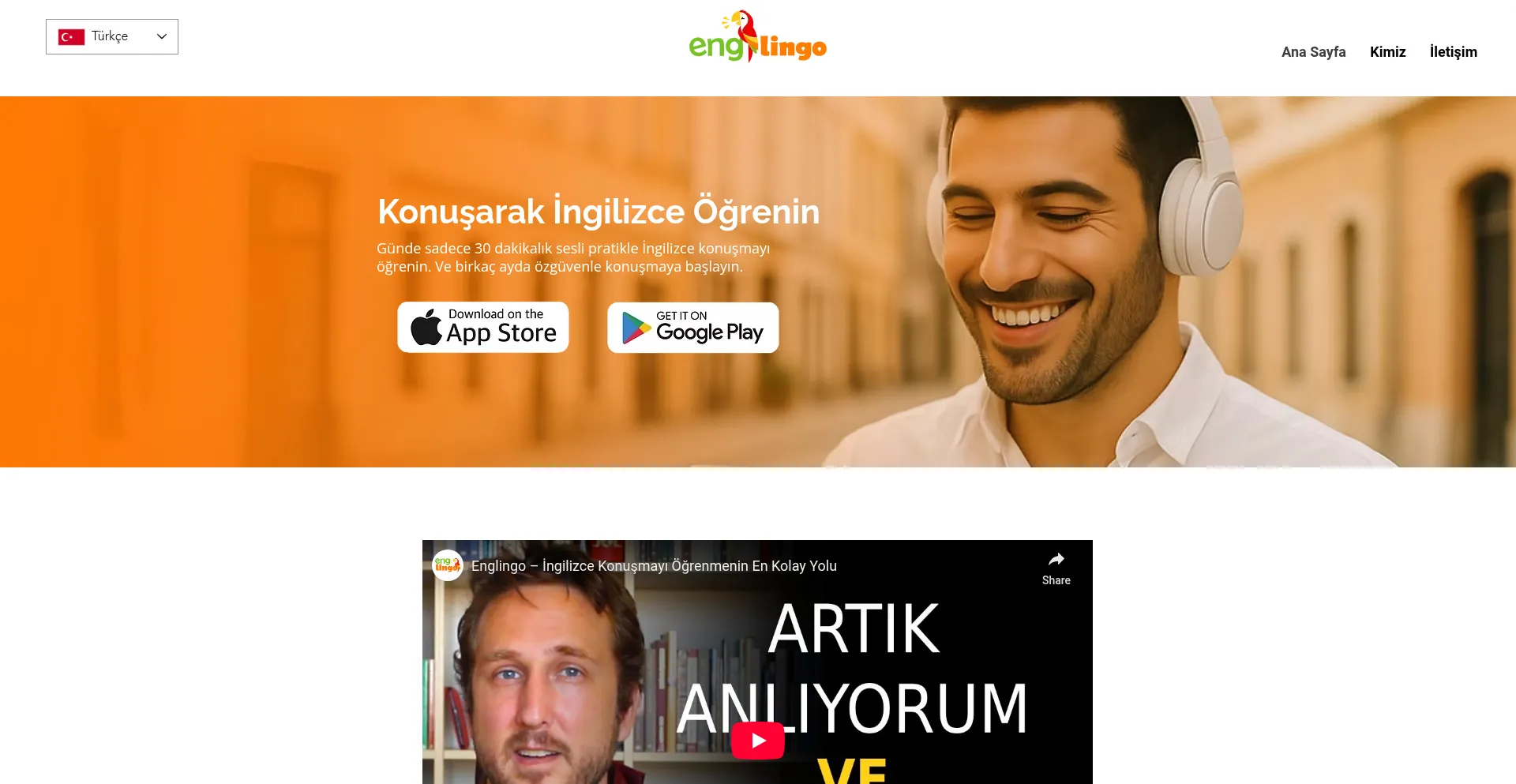 Website screenshot of Englingo.com