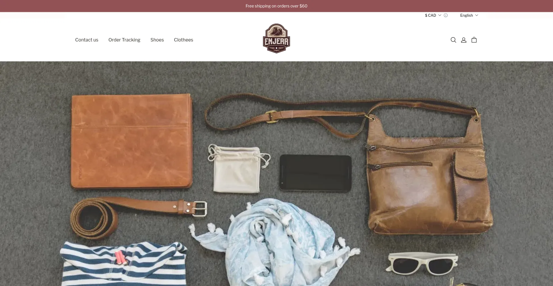 Website screenshot of Enjerr.com