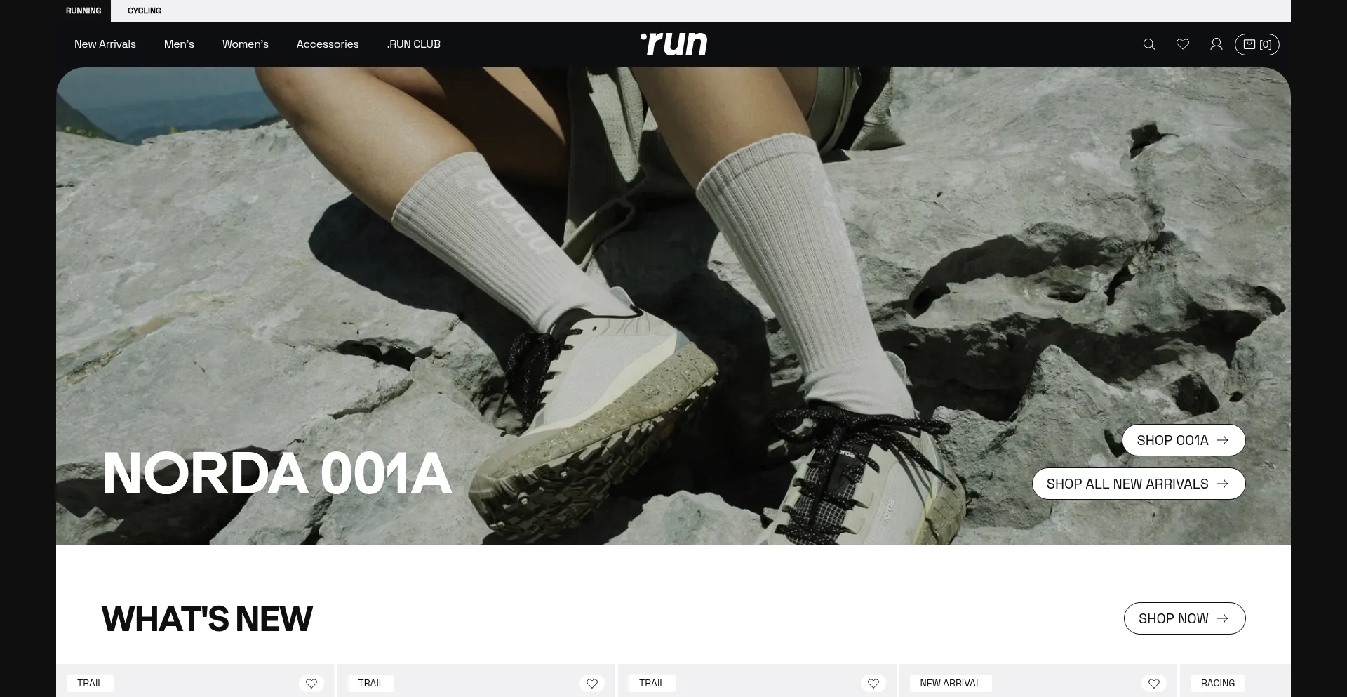Website screenshot of Enroute.run