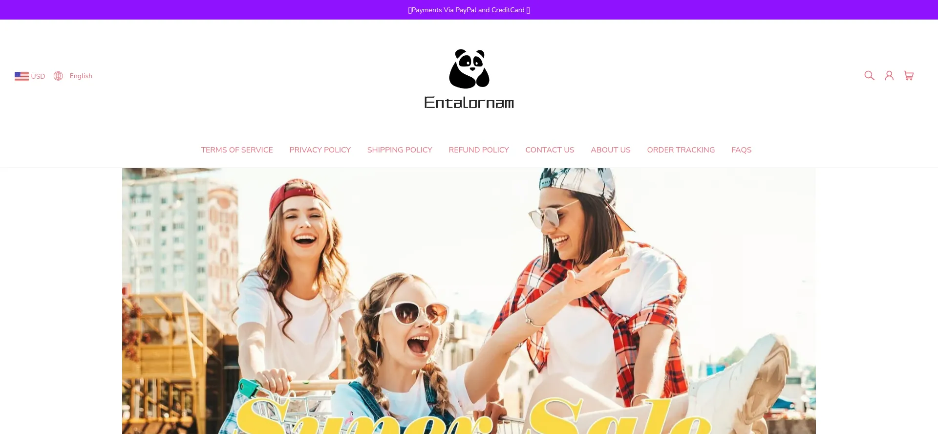 Website screenshot of Entalornam.com