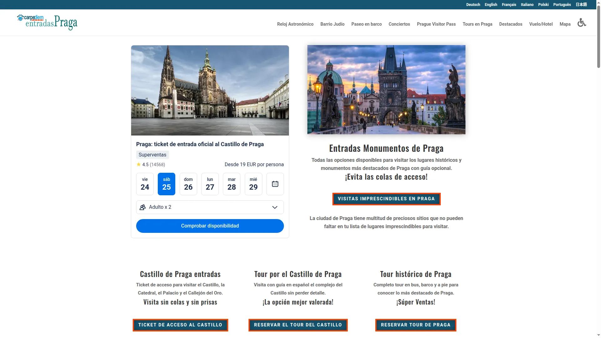 Entradaspraga.com