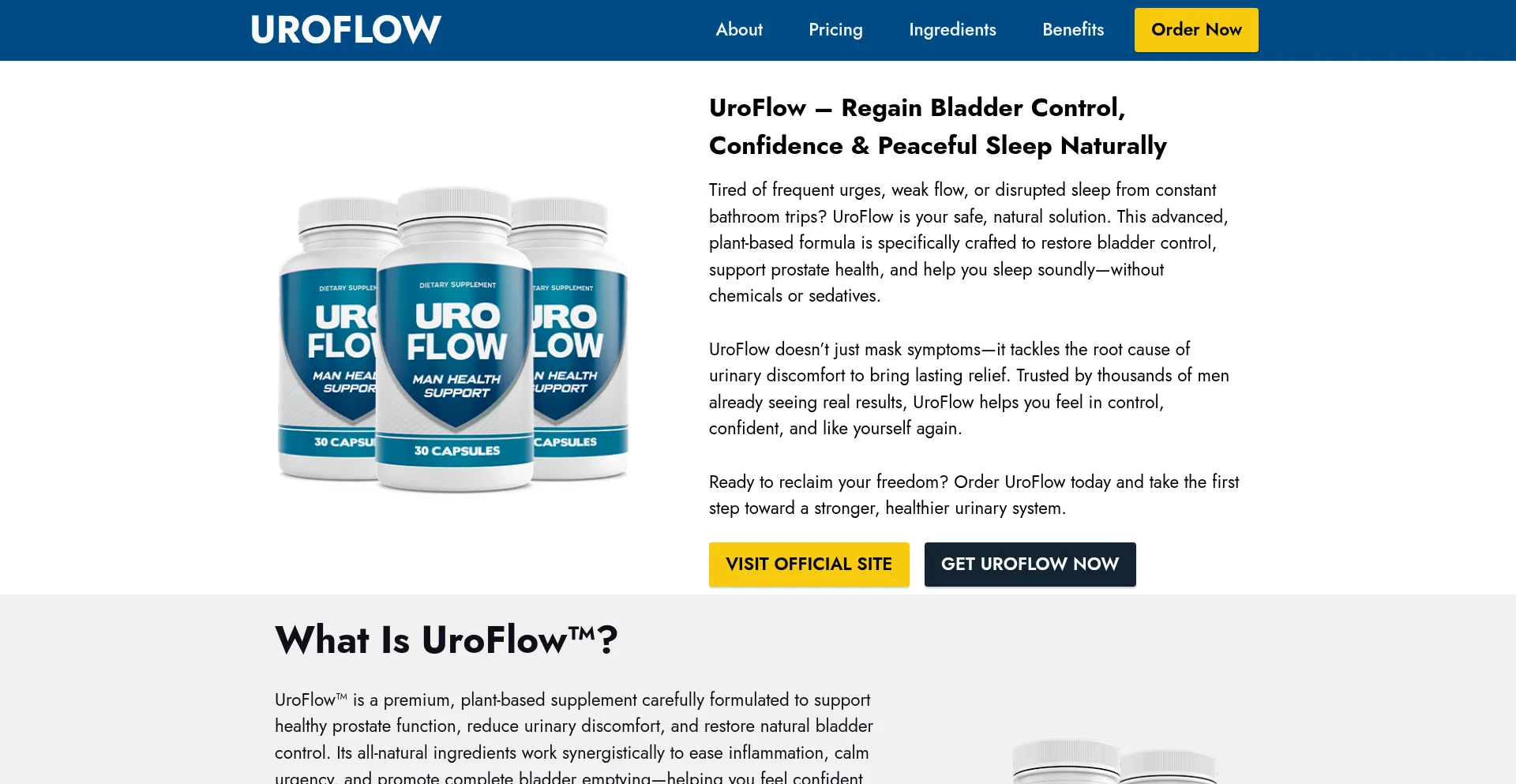Enus-uroflow.com Screenshot