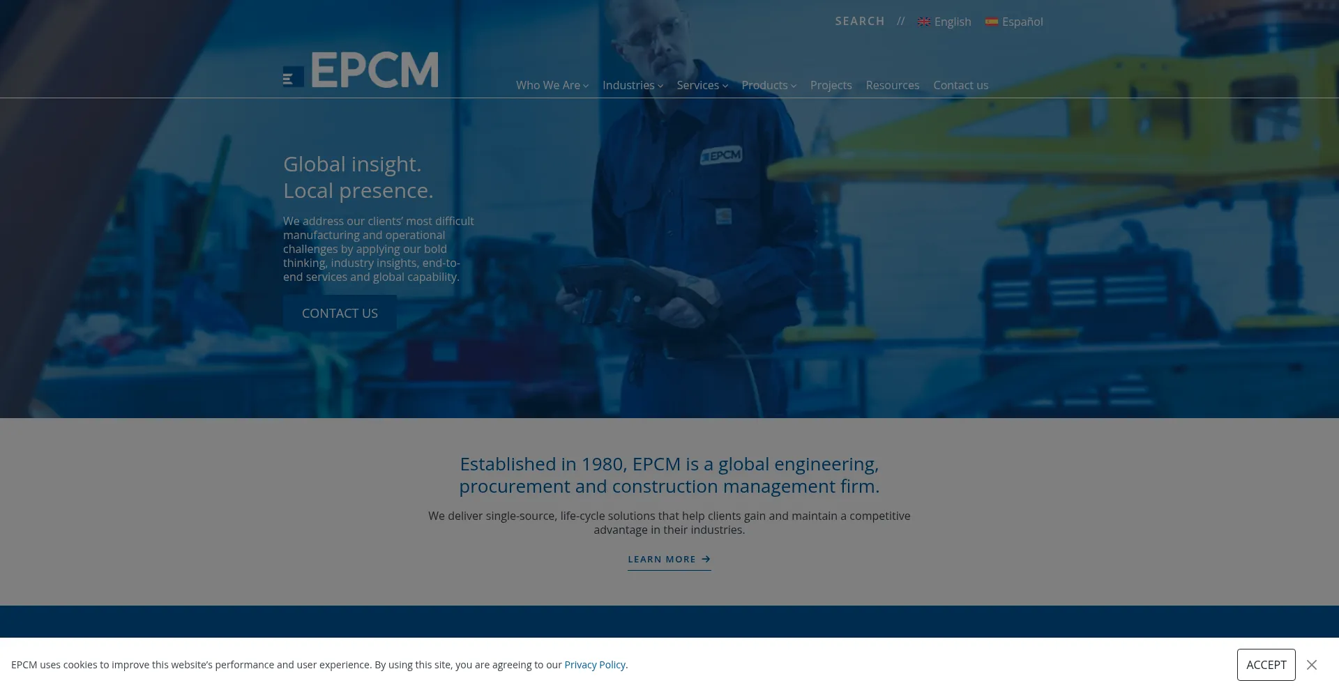 Epcm.com Screenshot