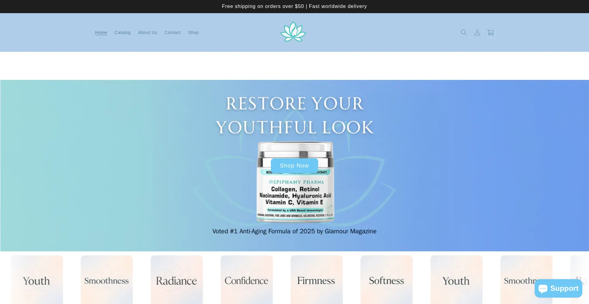 Website screenshot of Epiphanypharma.com