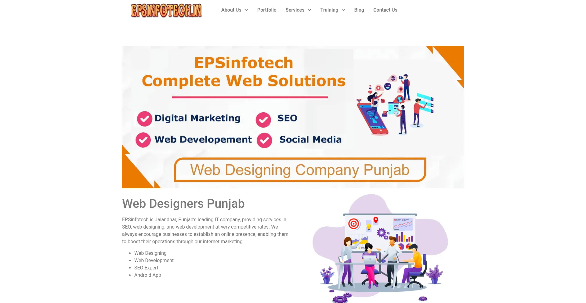 Epsinfotech.in Screenshot