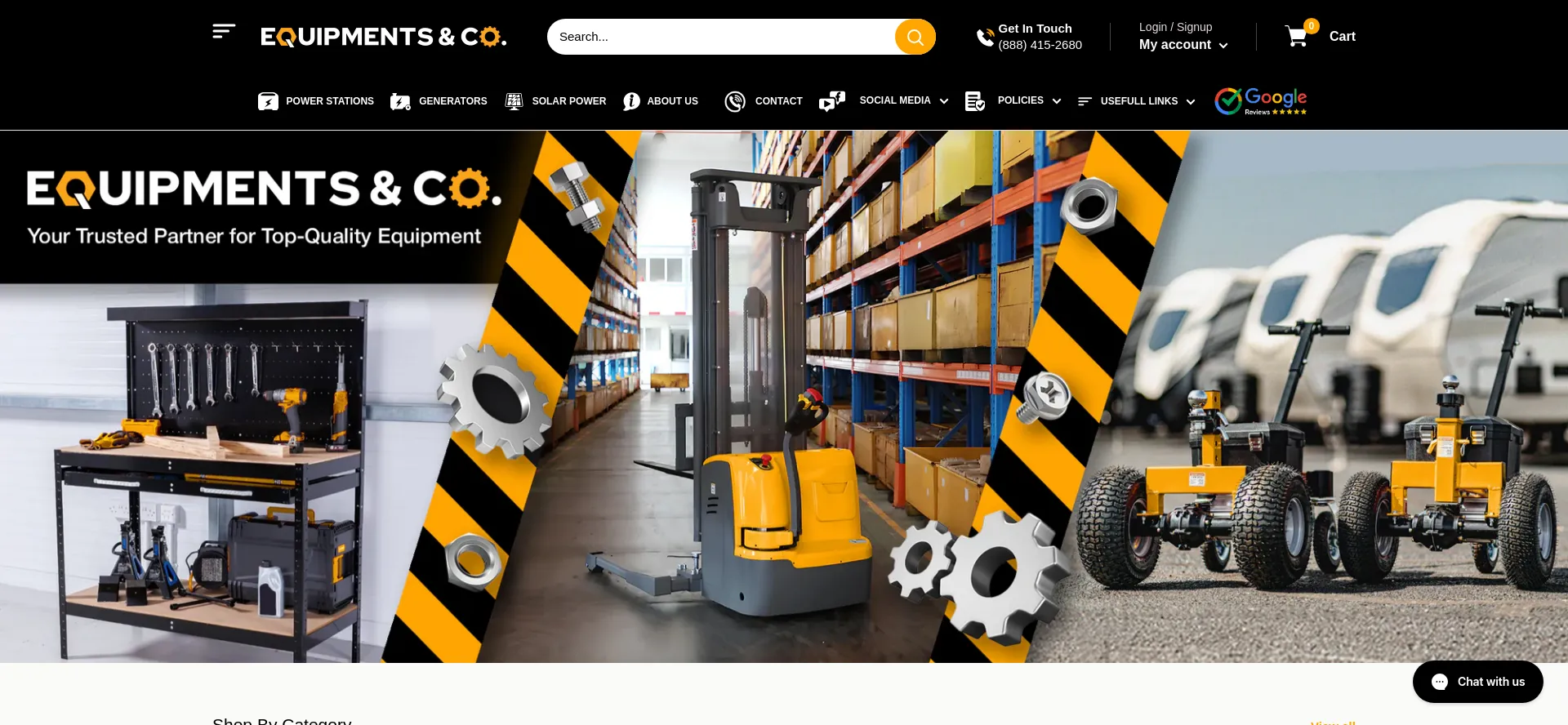 Equipmentsandco.com Screenshot