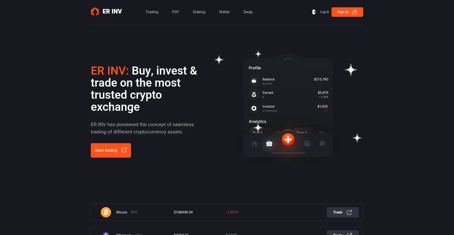 Website screenshot of Er-inv.com