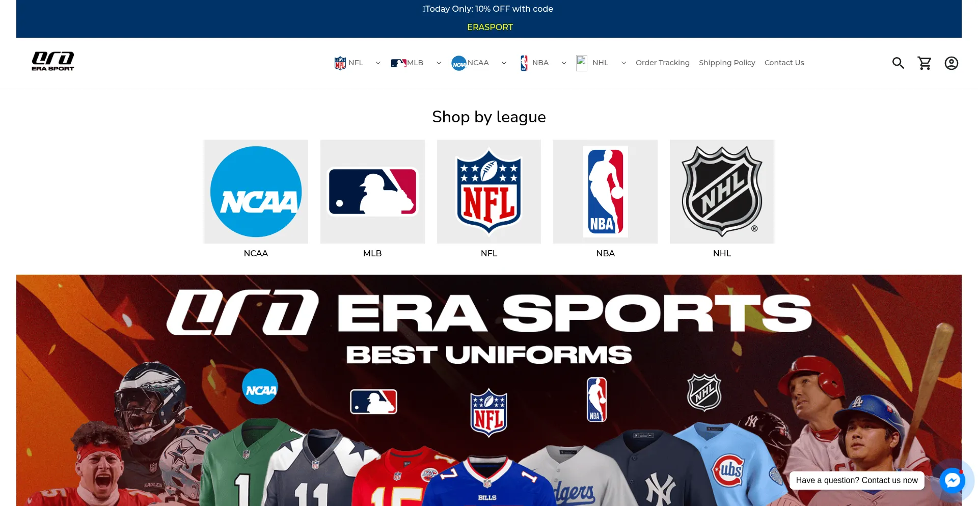Website screenshot of Erasport.co