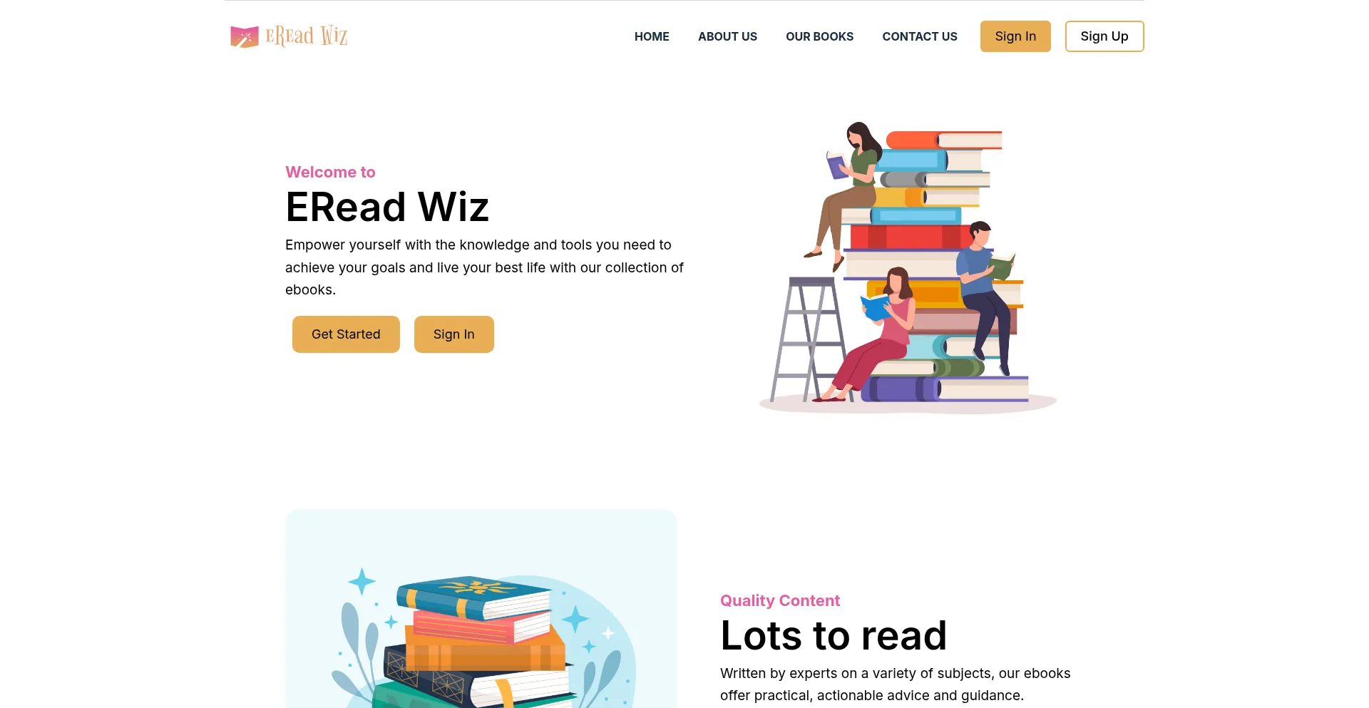 Ereadwiz.com Screenshot