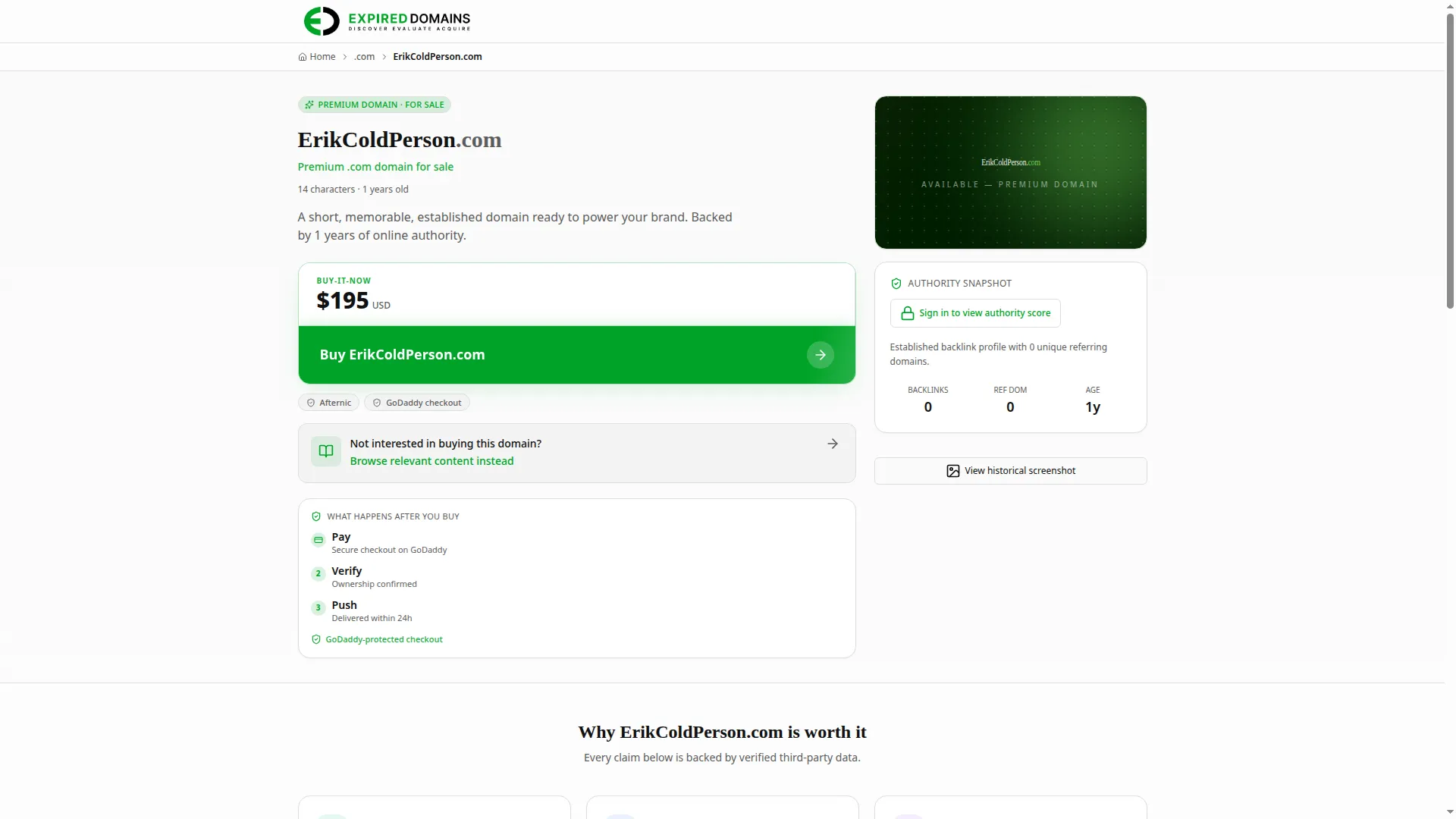 Erikcoldperson.com