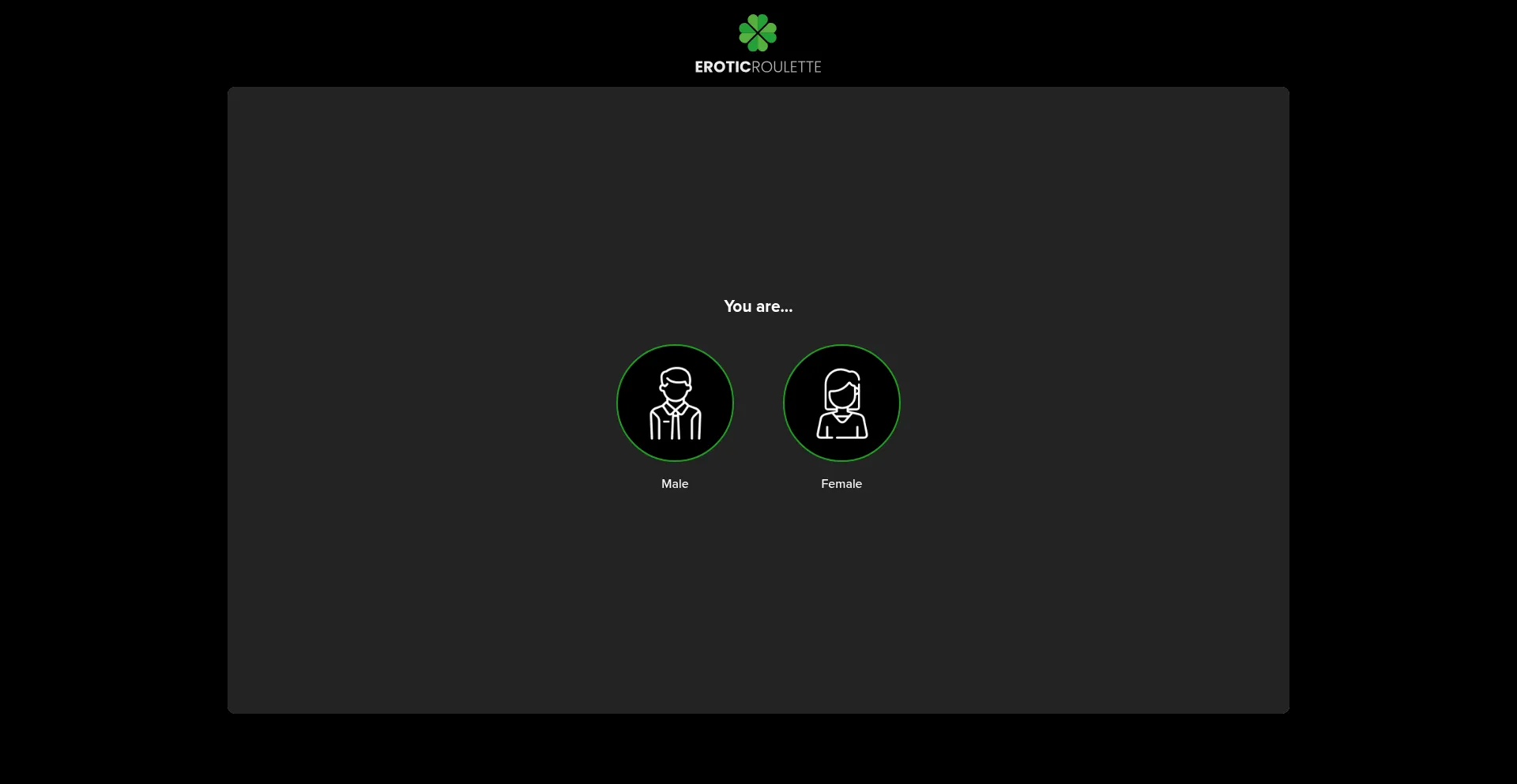 Website screenshot of Eroticroulette.com