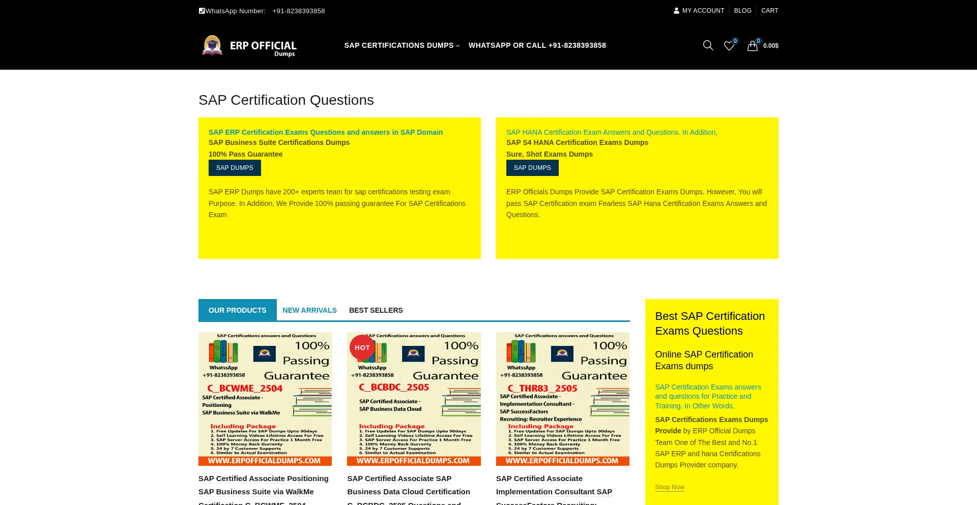 Erpofficialdumps.com Screenshot