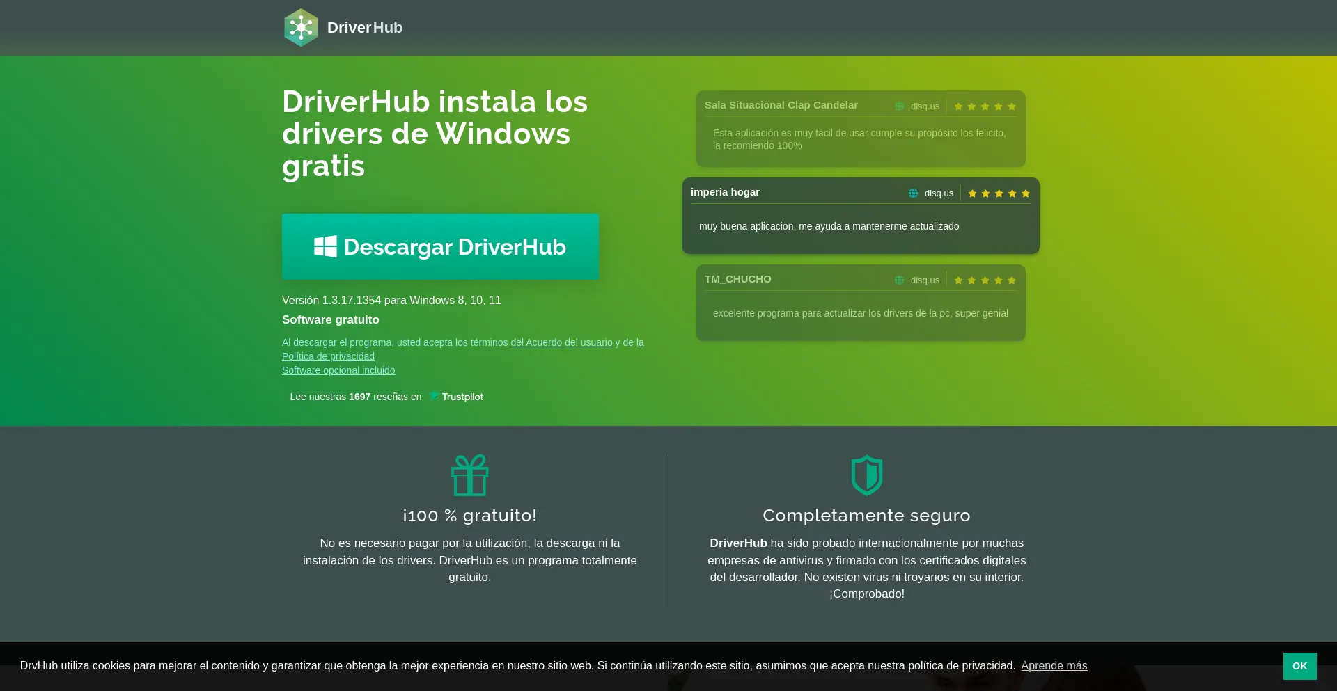 Website screenshot of Es.drvhub.net