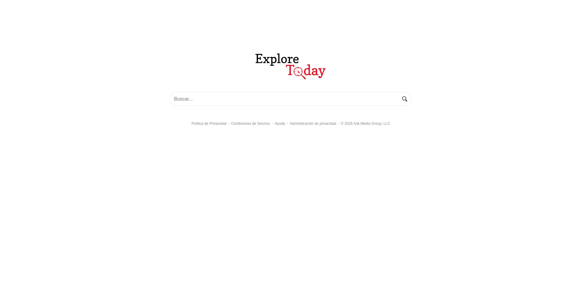 Website screenshot of Es.exploretoday.co