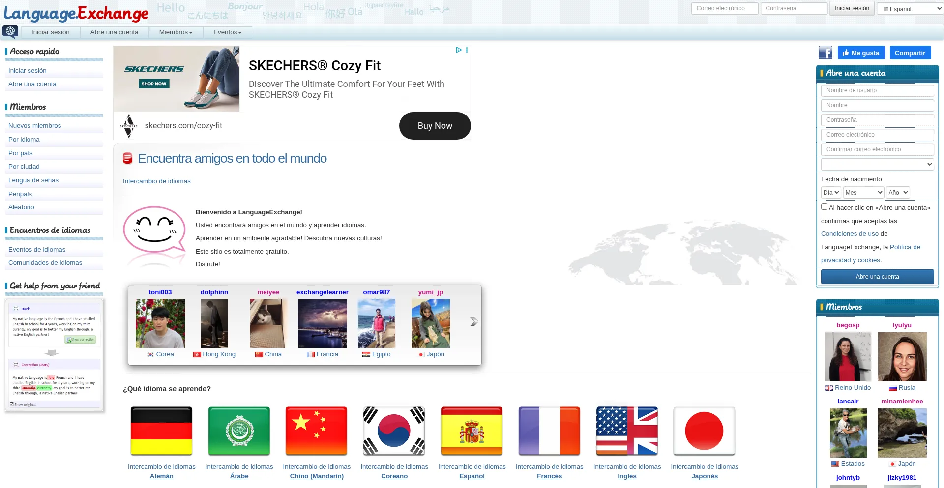 Es.language.exchange Screenshot