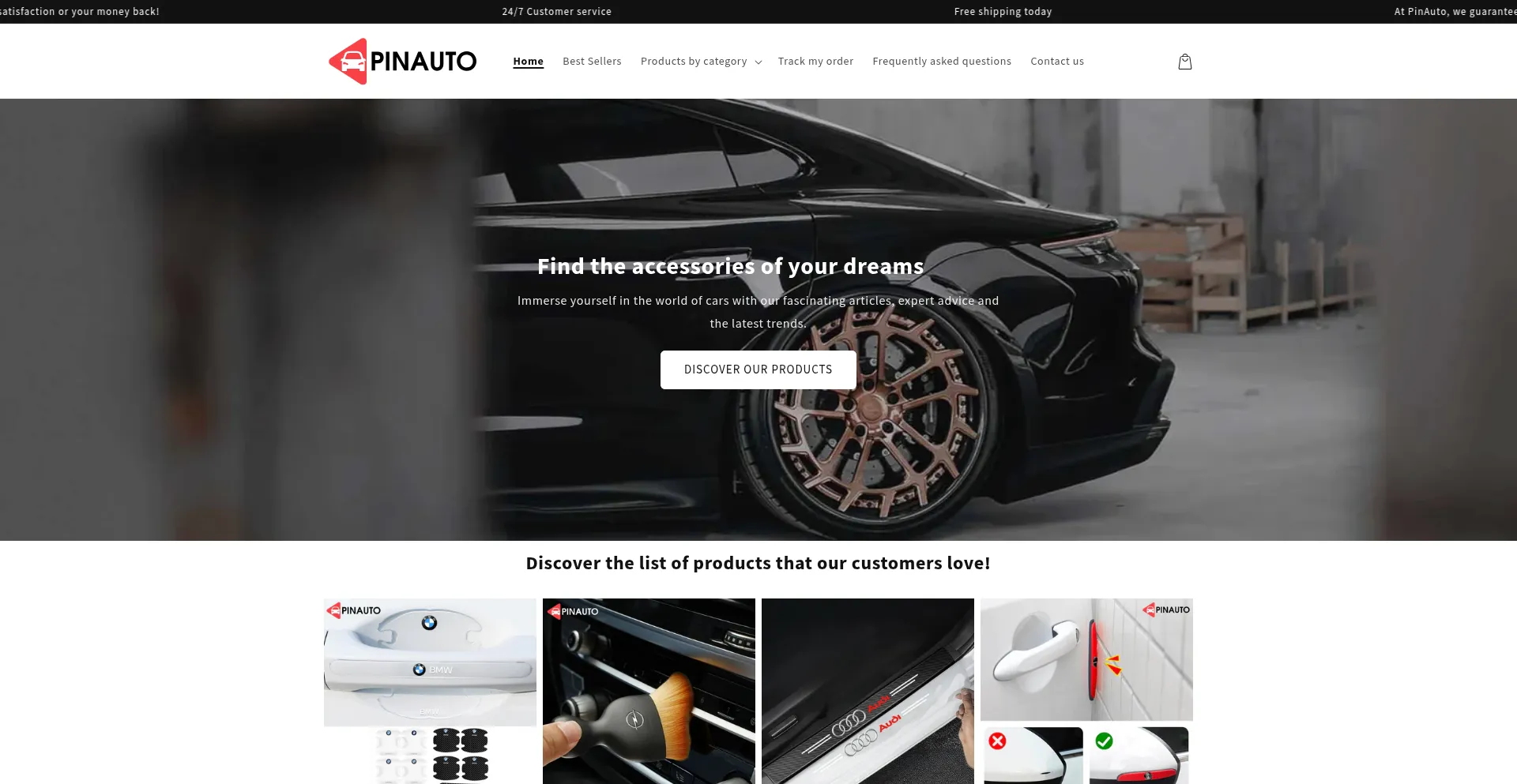 Website screenshot of Es.pinauto-store.com