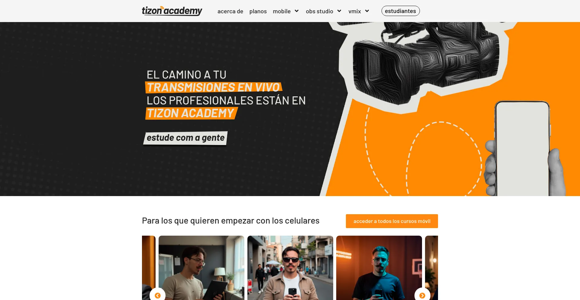 Website screenshot of Es.tizonacademy.com